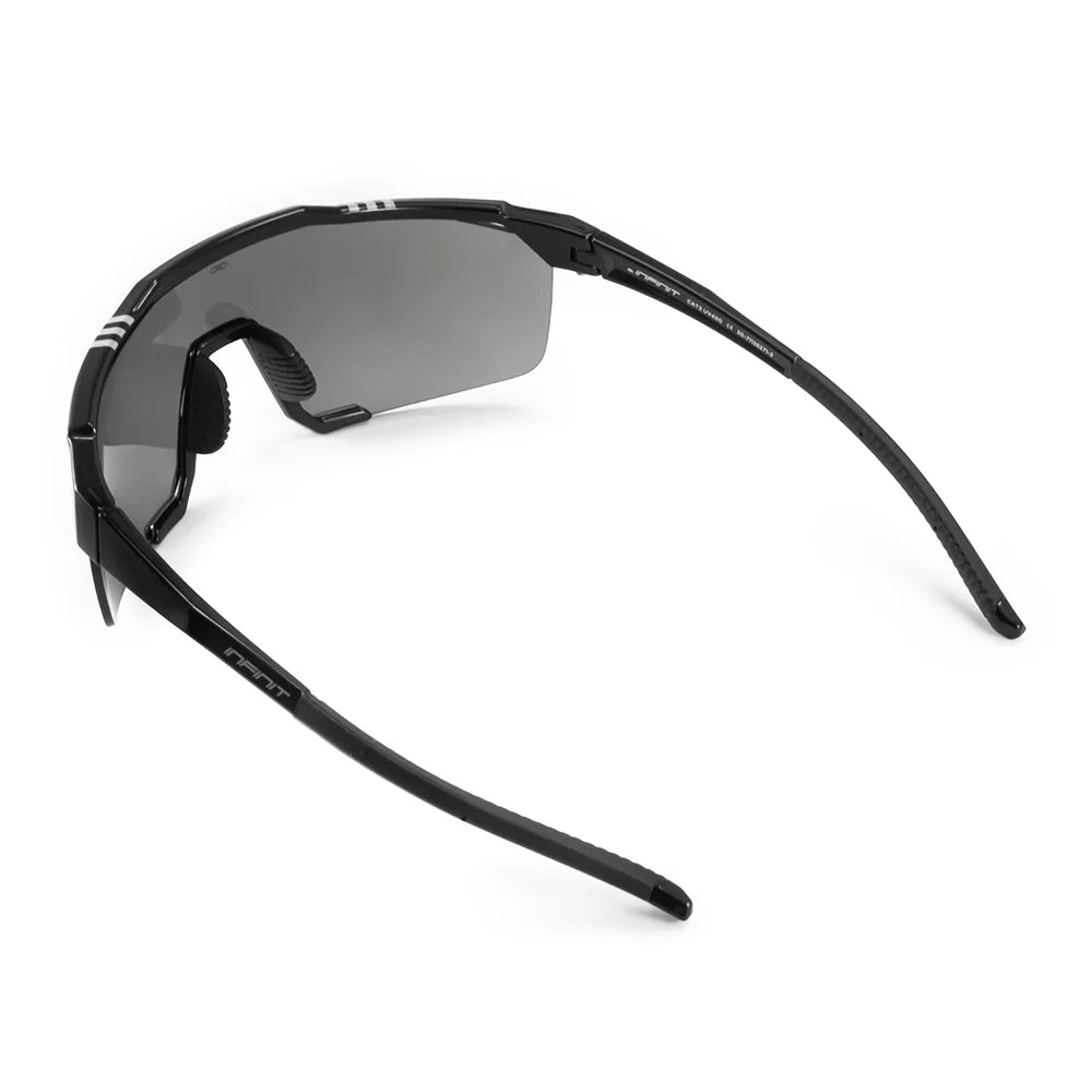 Lentes de Sol - Kioto - Black Shiny - Lente Gris