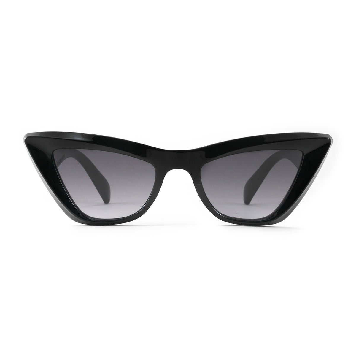 Lentes de Sol - Linz - Black Shiny - Lente gris degradado