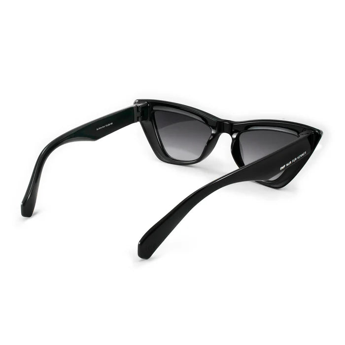 Lentes de Sol - Linz - Black Shiny - Lente gris degradado