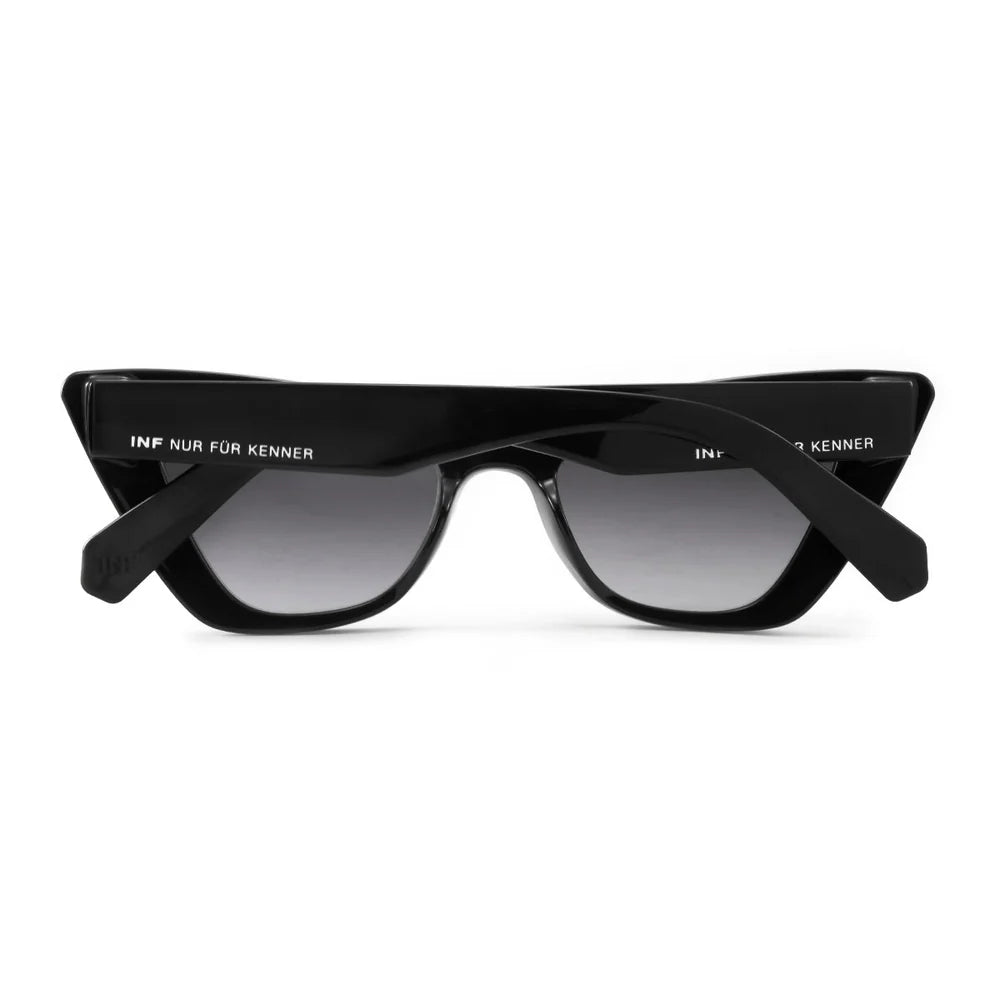 Lentes de Sol - Linz - Black Shiny - Lente gris degradado