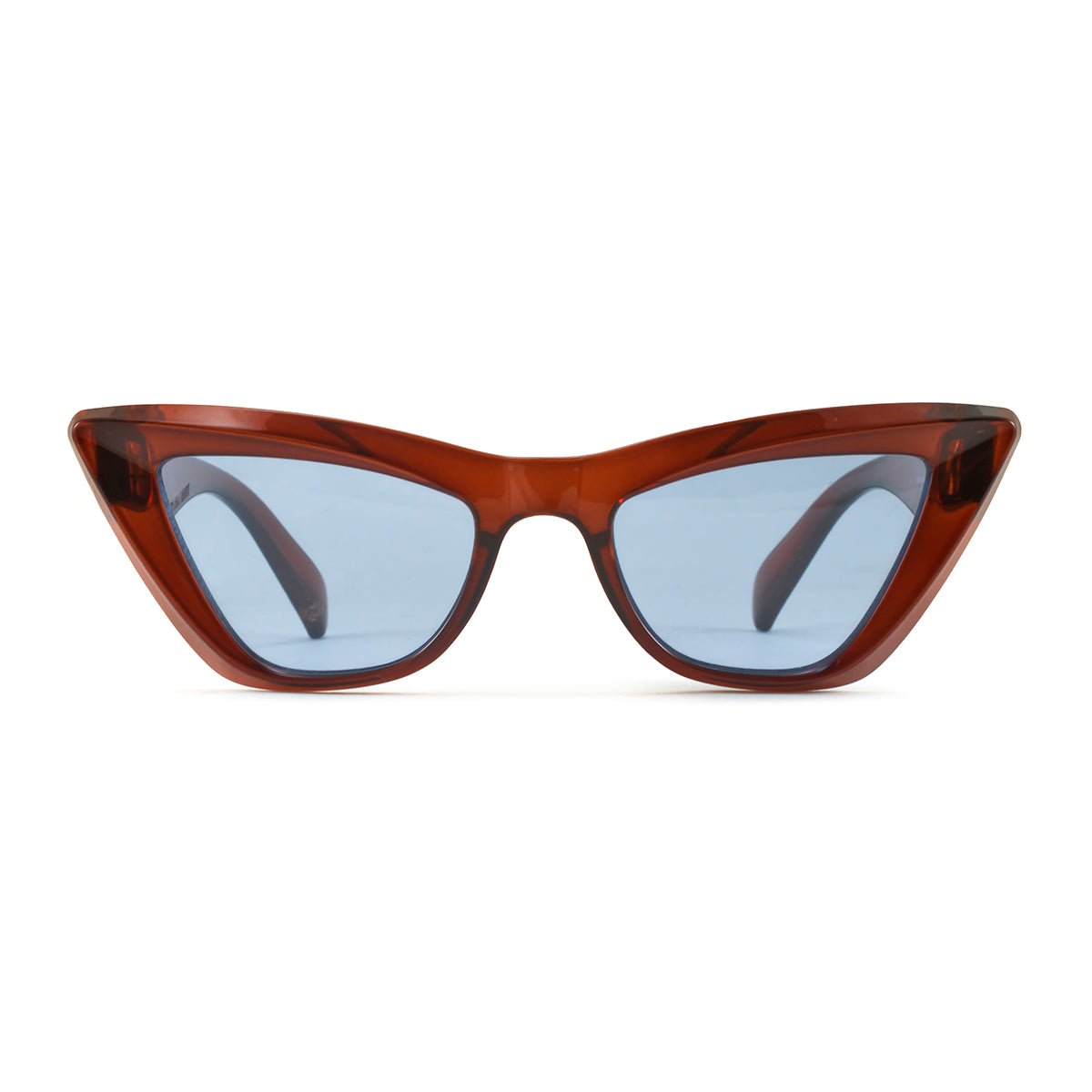 Linz Sunglasses Chocolat Blue Retro Lens Infinit