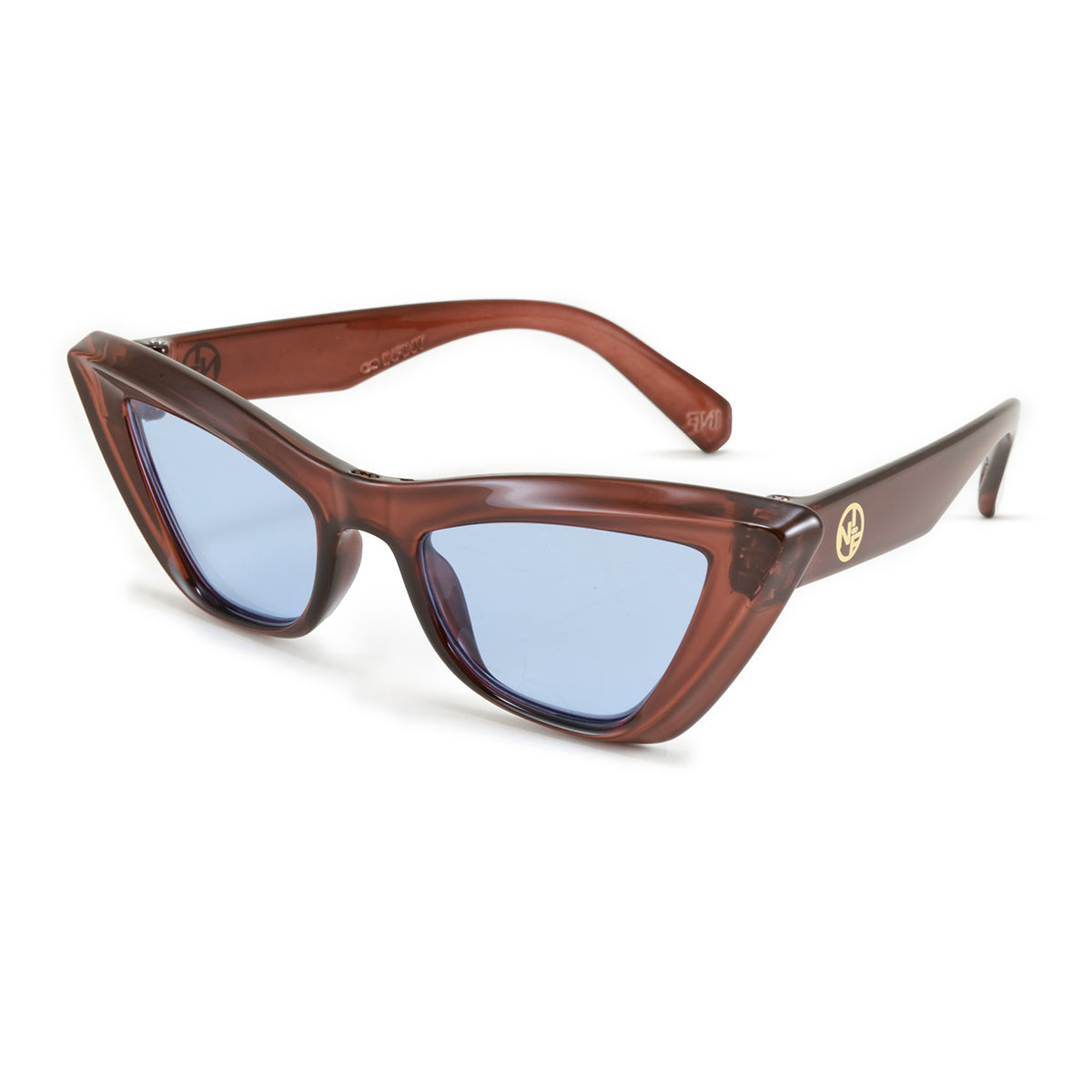Lentes de Sol - Linz - Chocolate - Lentes Retro Azules