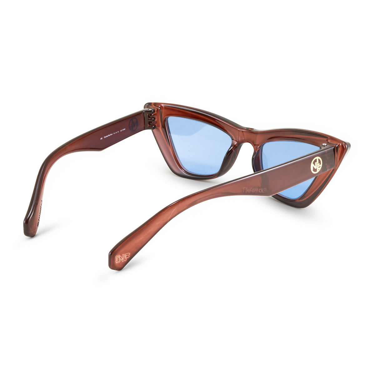 Lentes de Sol - Linz - Chocolate - Lentes Retro Azules