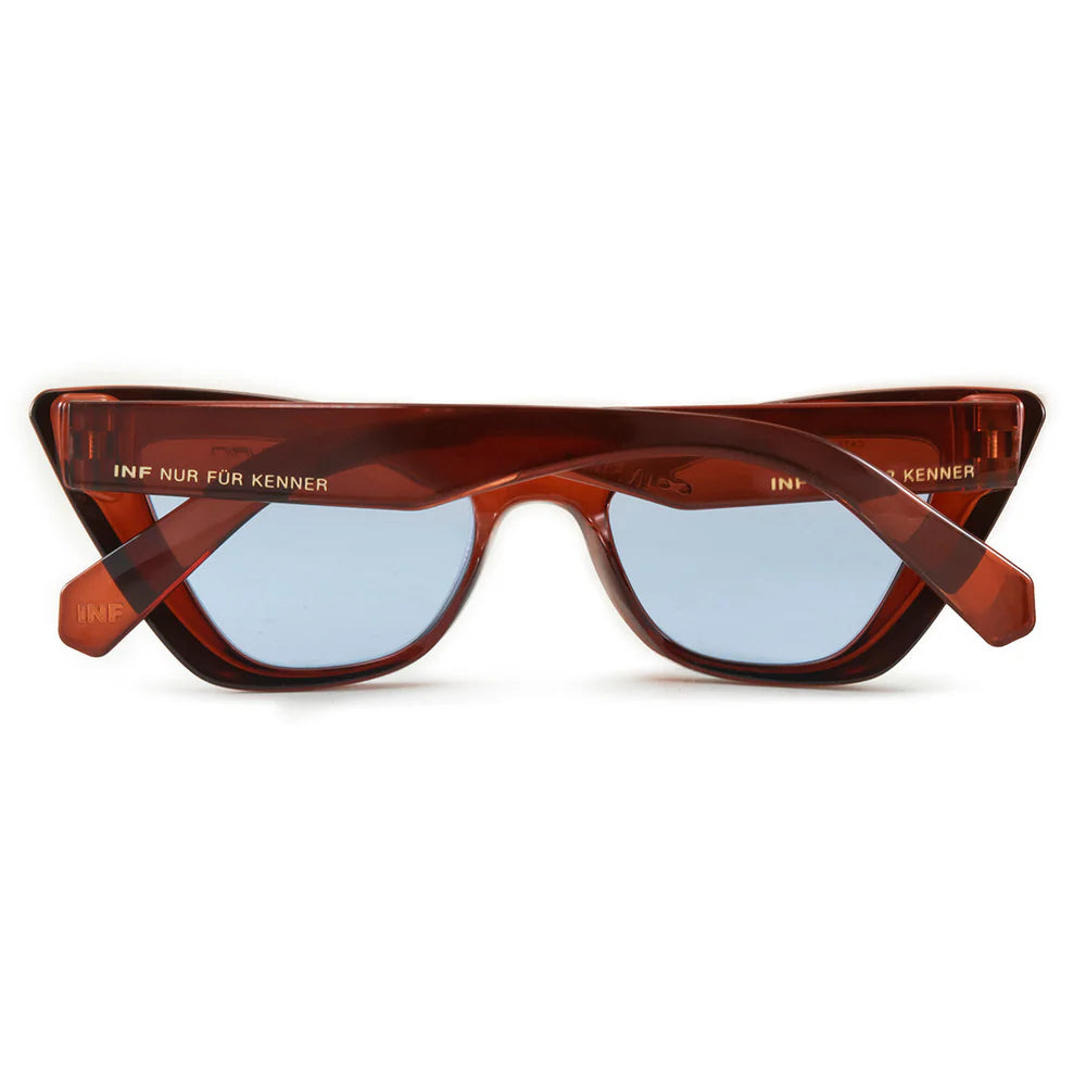 Lentes de Sol - Linz - Chocolate - Lentes Retro Azules