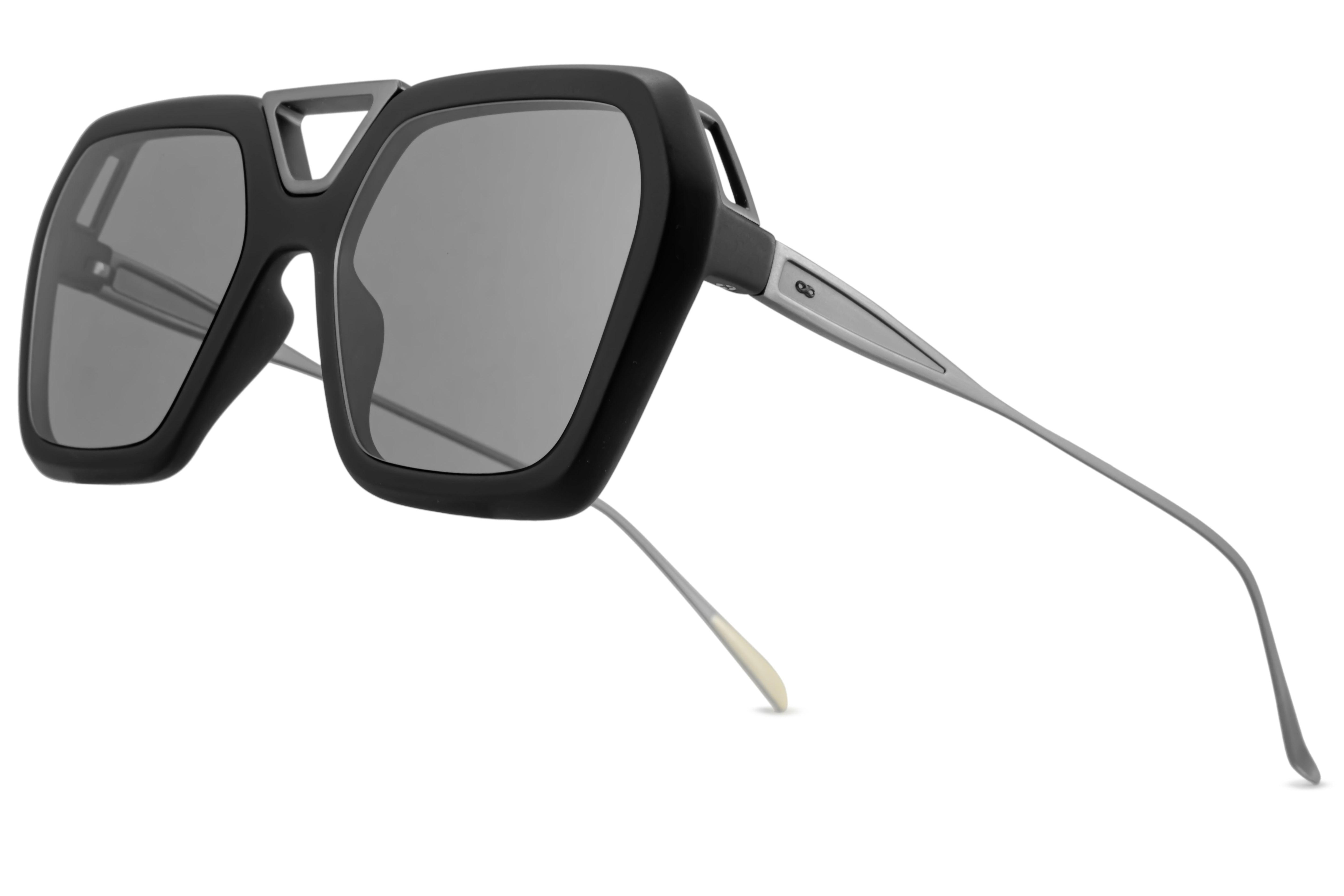 Lentes de Sol - London - Negro Mate - Lente polarizada gris