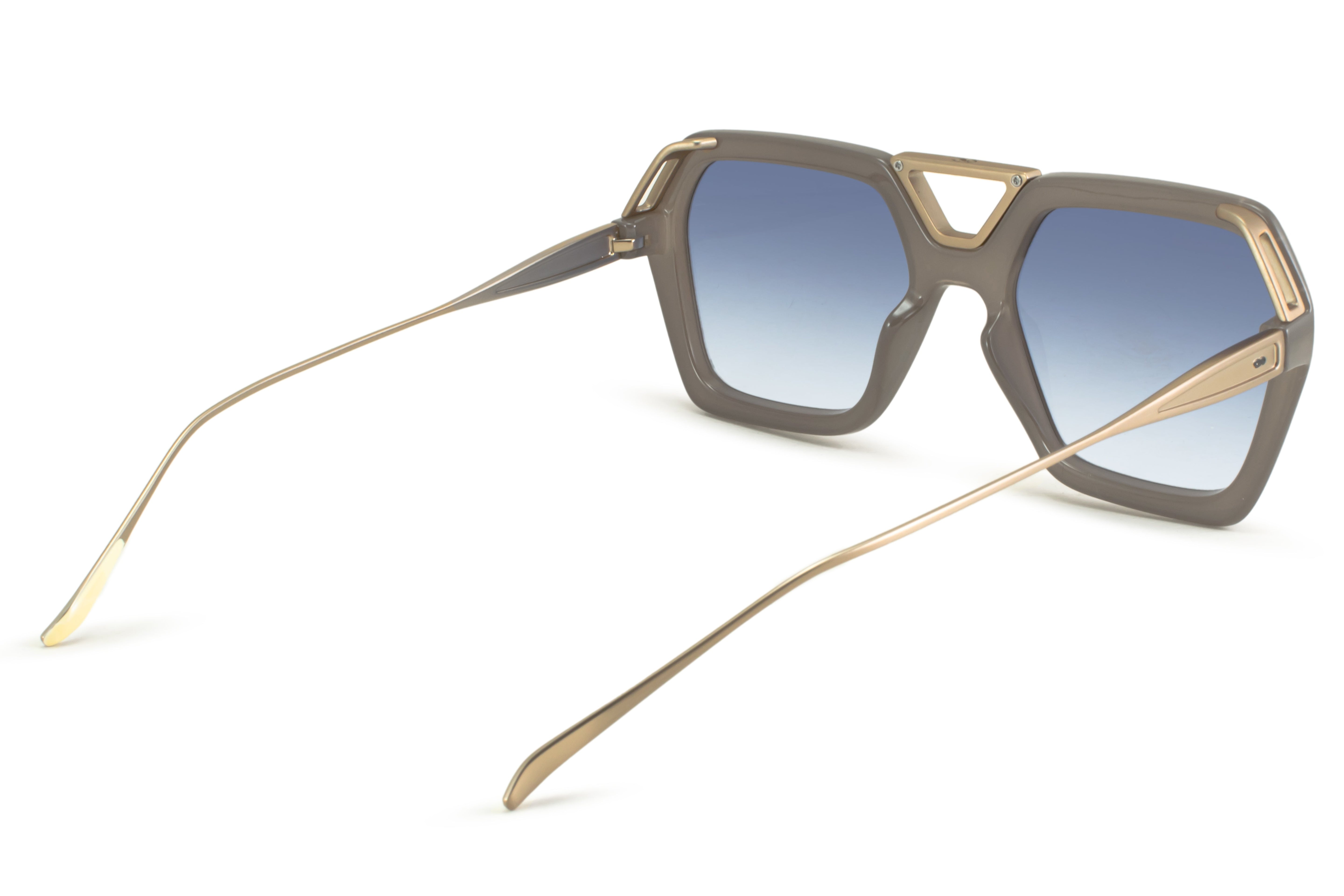 Lentes de Sol - London - Milky Brown - Lente Azul Degrade