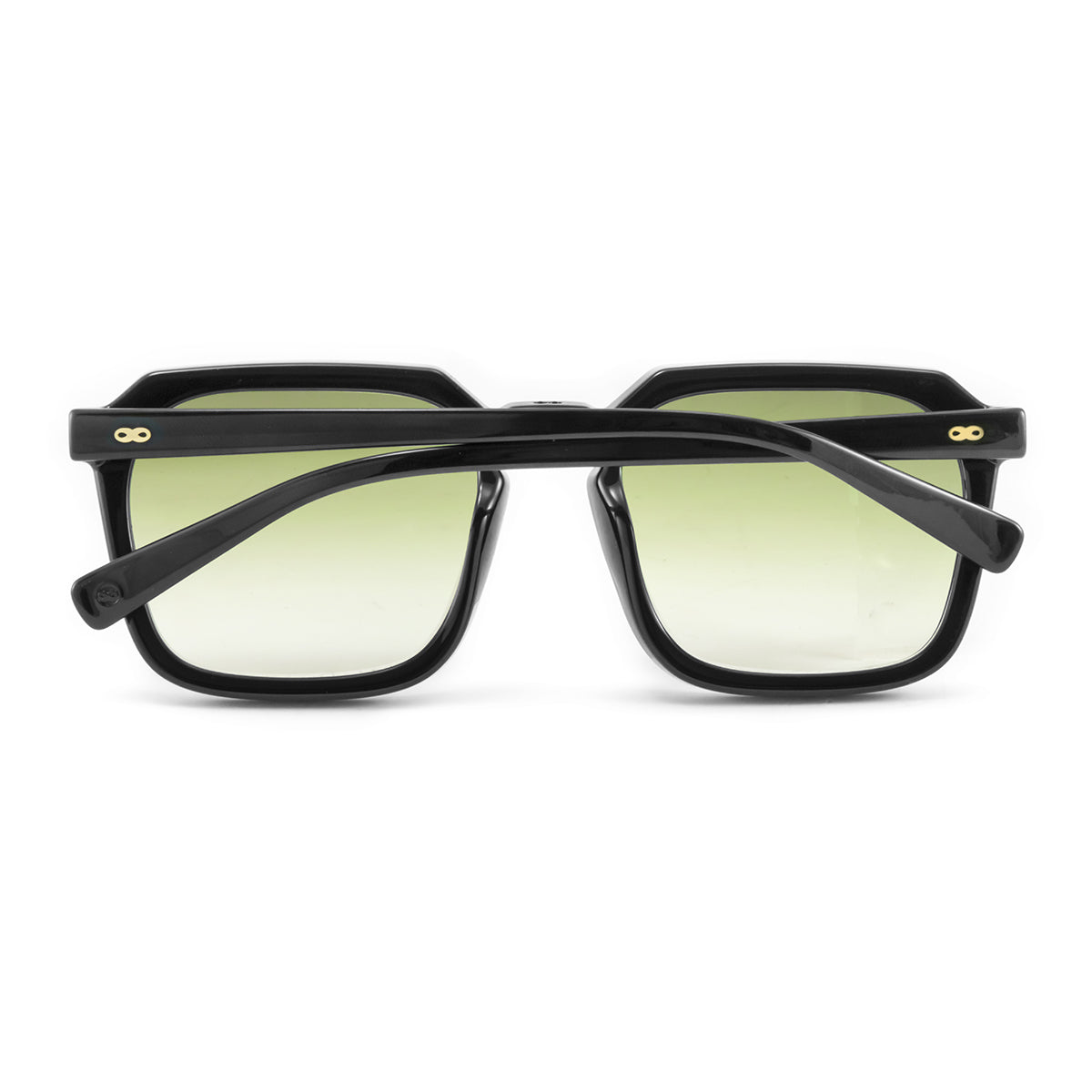 Lentes de Sol - Monaco - Black Shiny - Lente degradada verde oliva