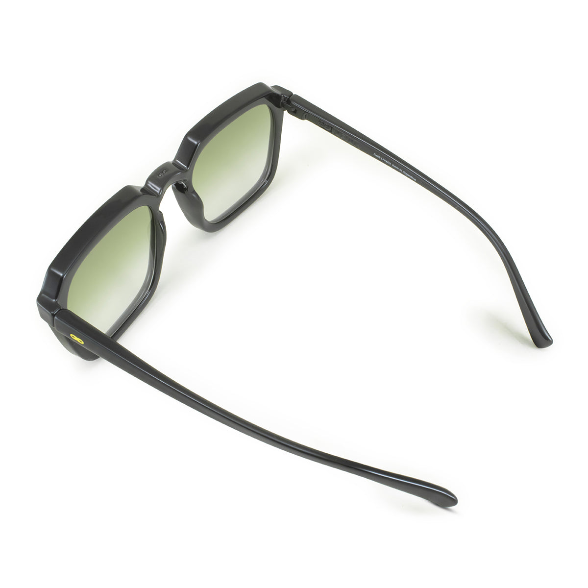 Lentes de Sol - Monaco - Black Shiny - Lente degradada verde oliva