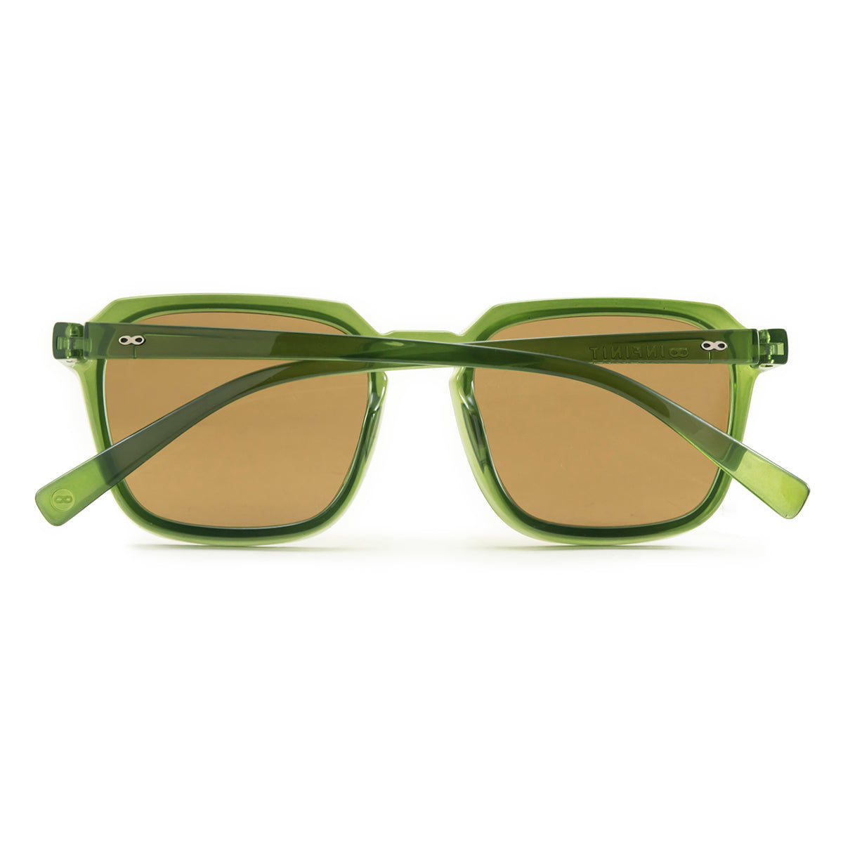 Lentes de Sol - Monaco - Verde translĂșcido - Lentes marrones
