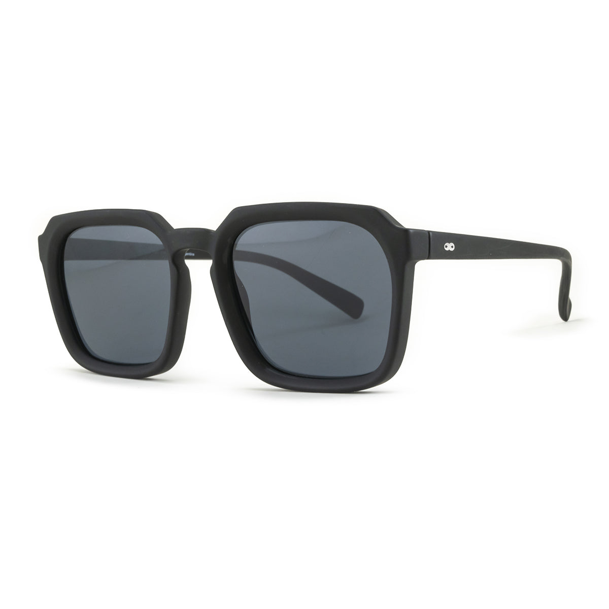 Lentes de Sol - Monaco - Black Matt - Lente polarizada gris