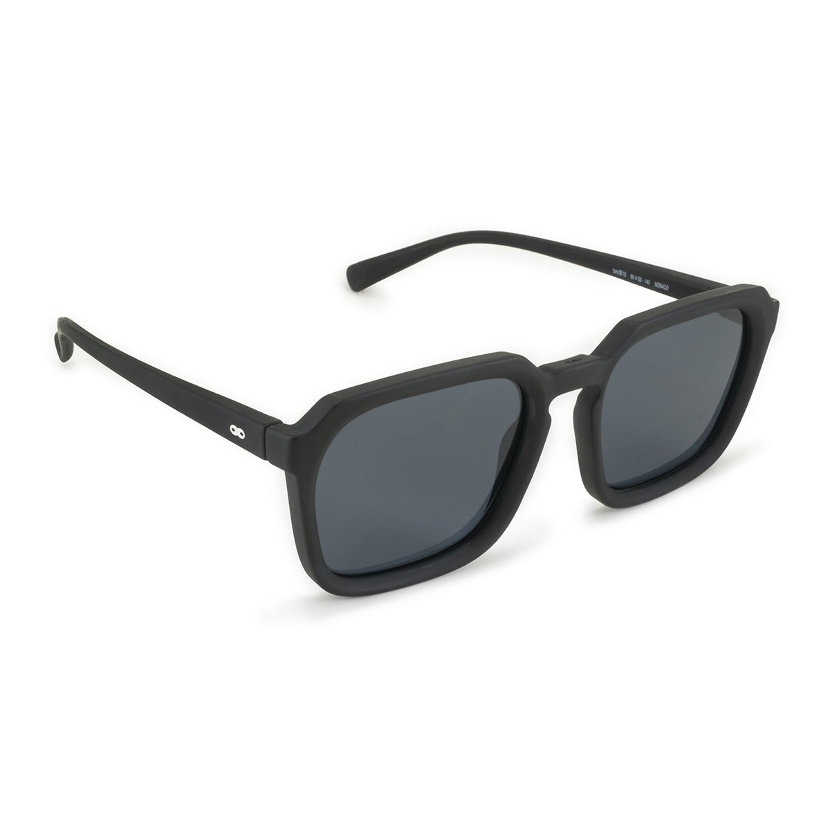 Lentes de Sol - Monaco - Black Matt - Lente polarizada gris