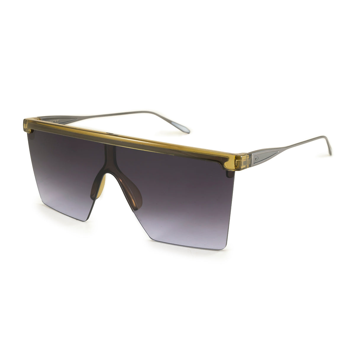 Lentes de Sol - Moscow - Metal oliva - Lente gris degrade