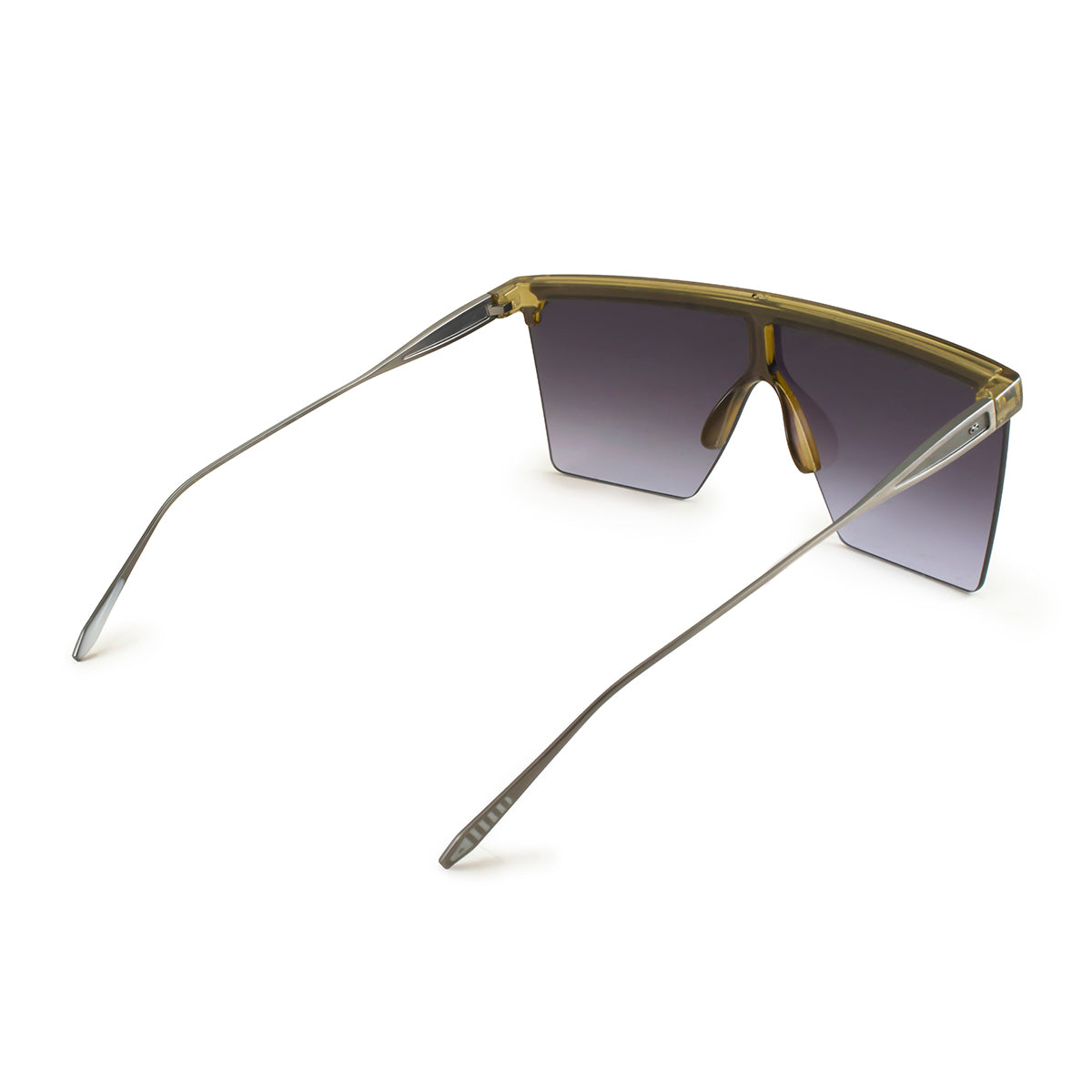 Lentes de Sol - Moscow - Metal oliva - Lente gris degrade