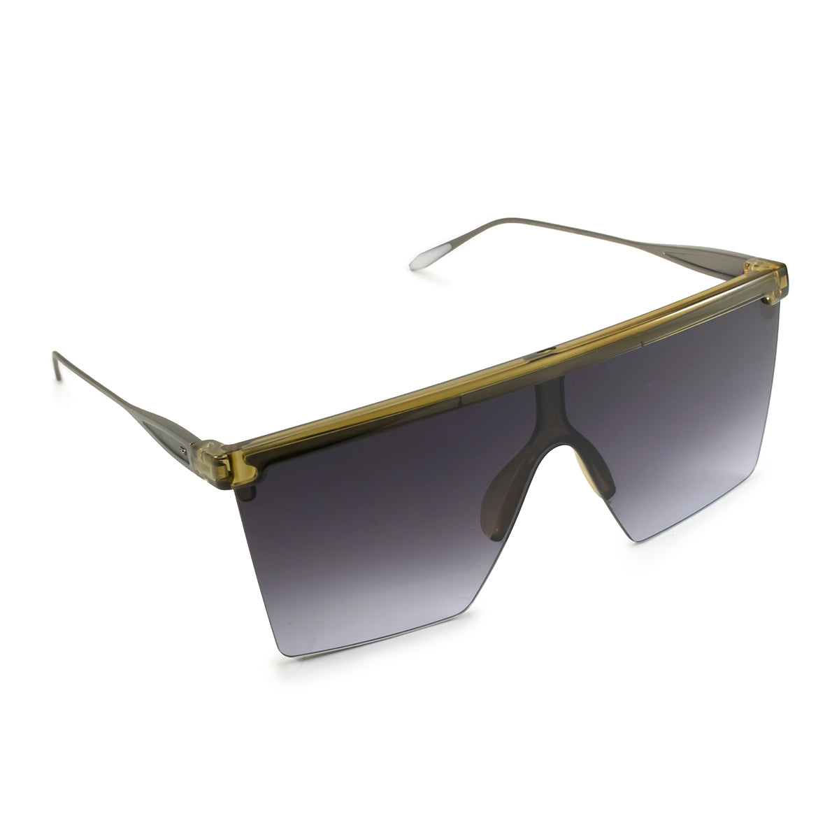 Lentes de Sol - Moscow - Metal oliva - Lente gris degrade