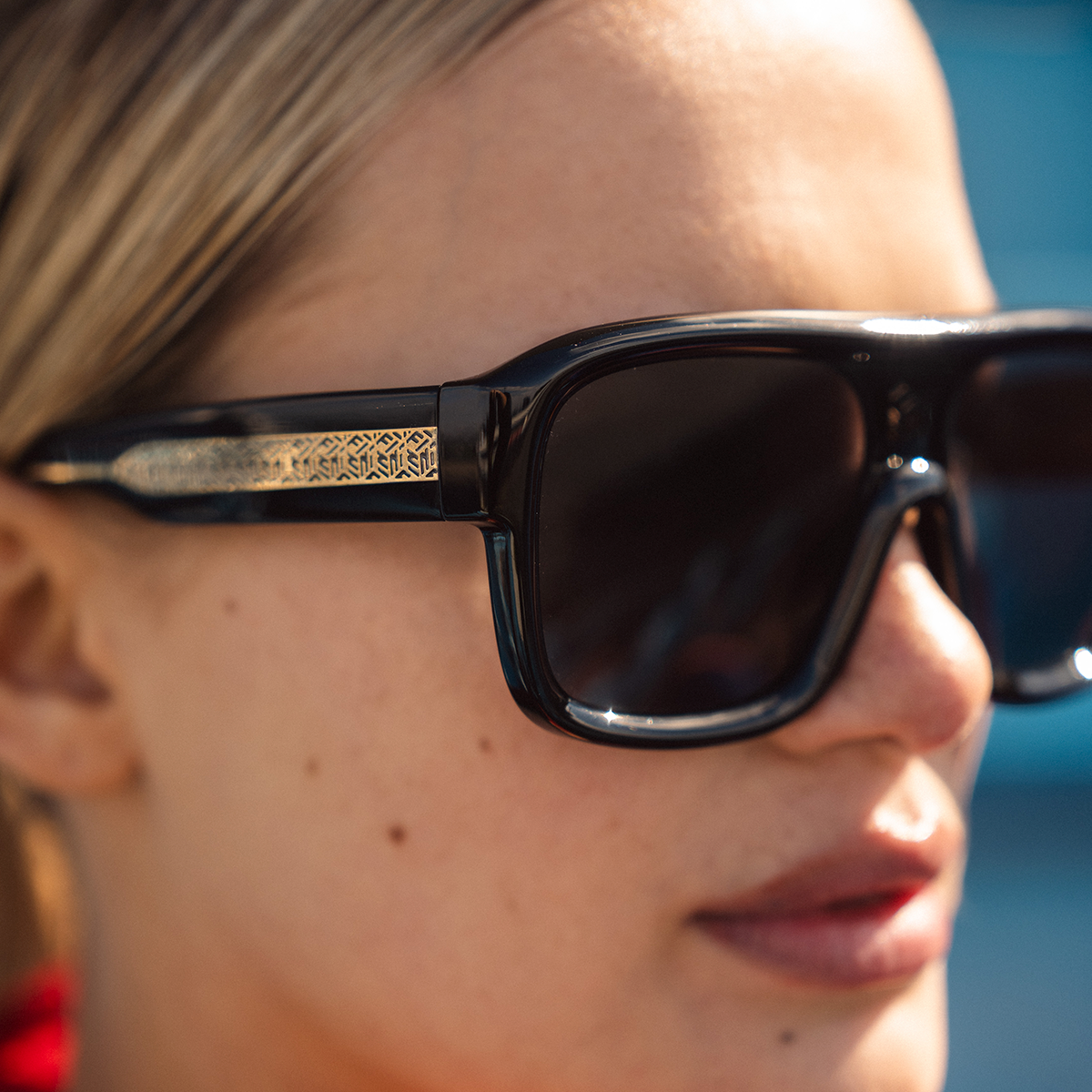 Lentes de Sol - Inflated - Negro Brillo - Lente Gris