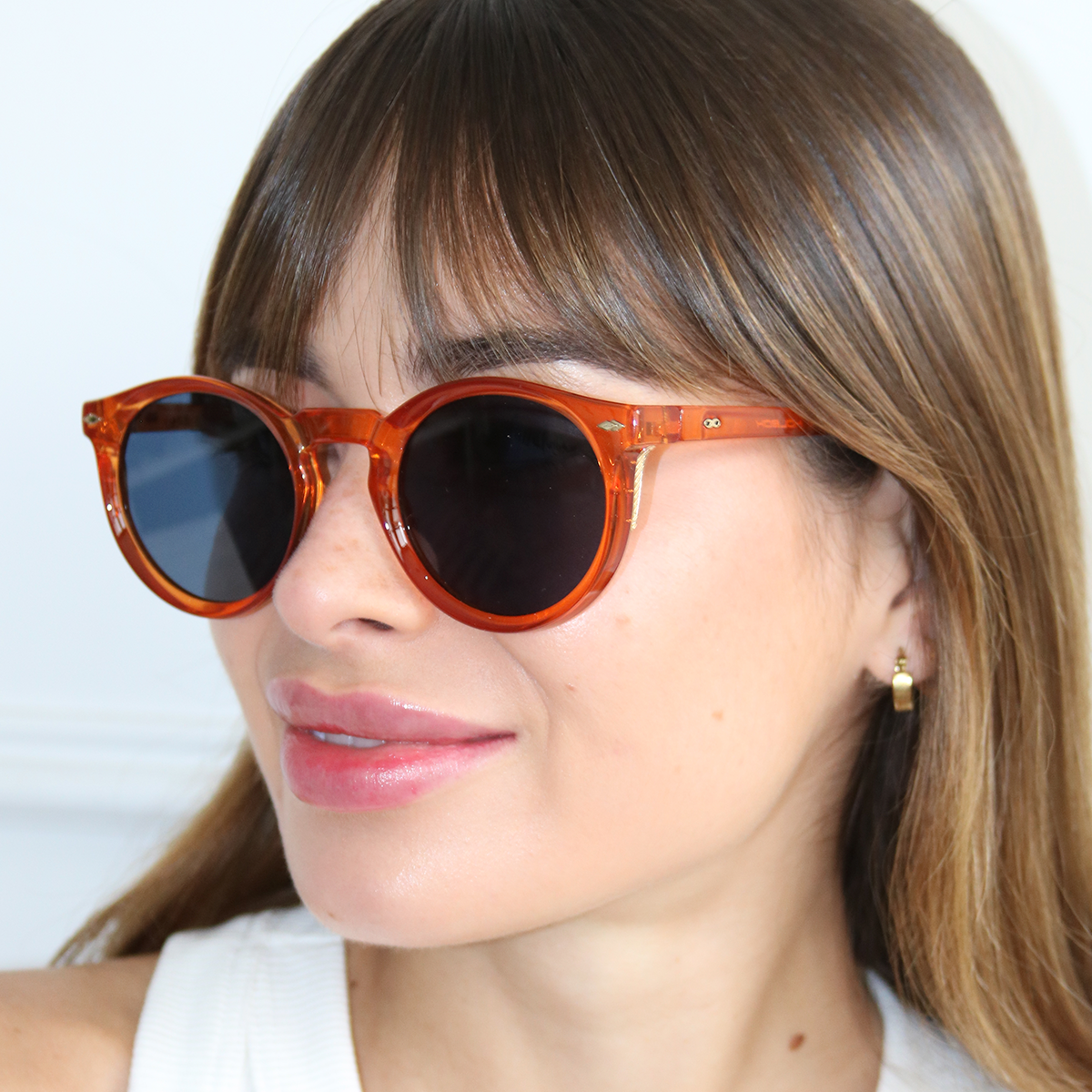 Lentes de Sol - Holbox - Cristal Caramelo - Lente azul