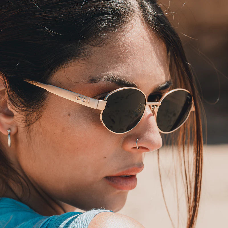 Lentes de Sol - Alaska - Dorado - Lente Gris