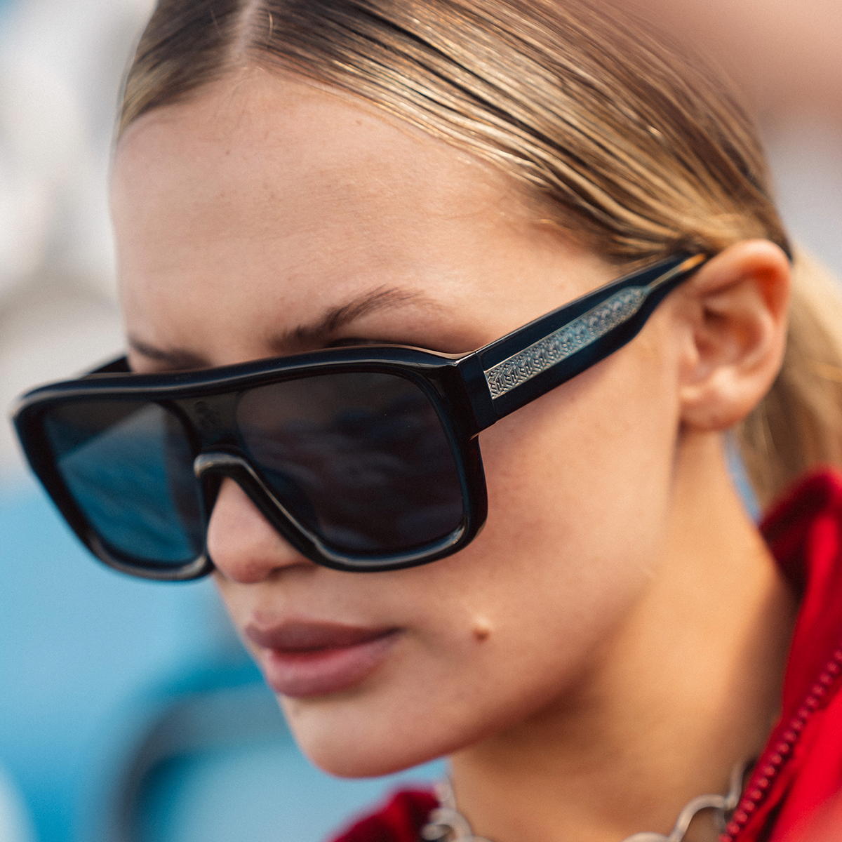 Lentes de Sol - Inflated - Negro Brillo - Lente Gris