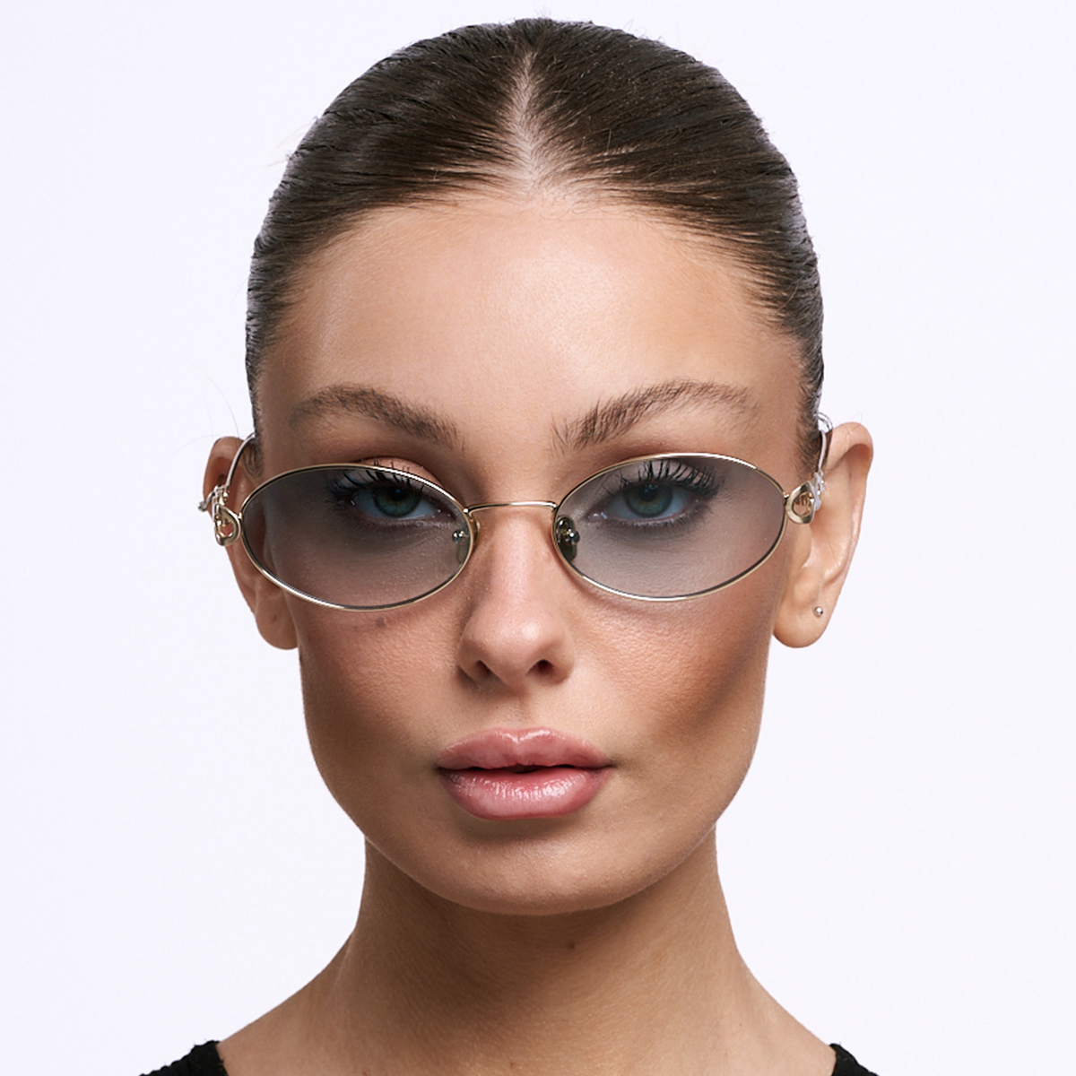 Lentes de Sol - Namib Dorado Lente Celeste Degrade