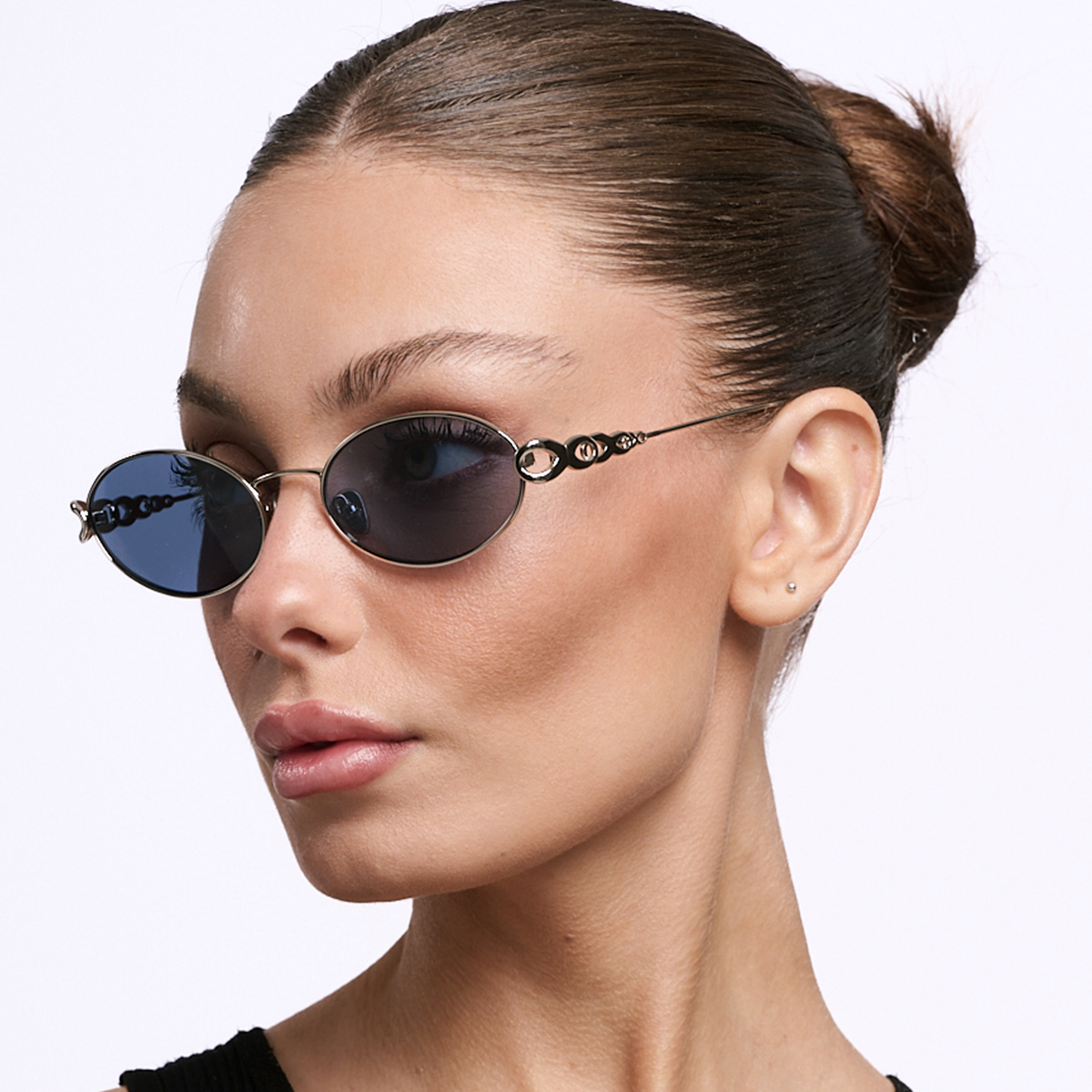 Namib Plateado Lente Azul