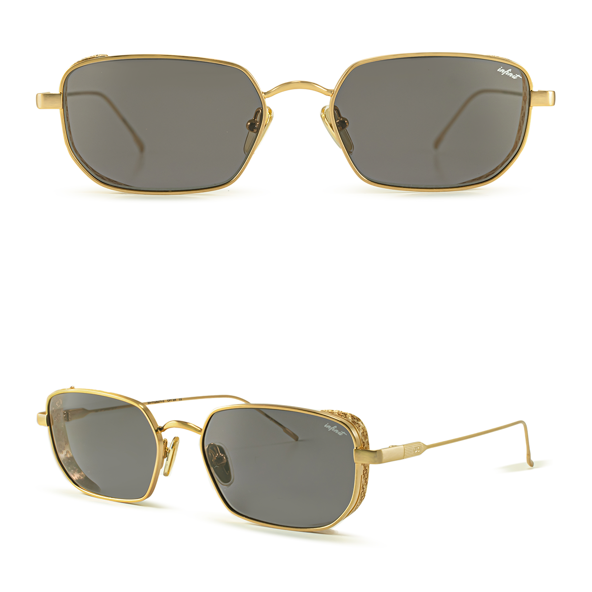 Lentes de sol - Palmyra - Dorado - Lente Gris