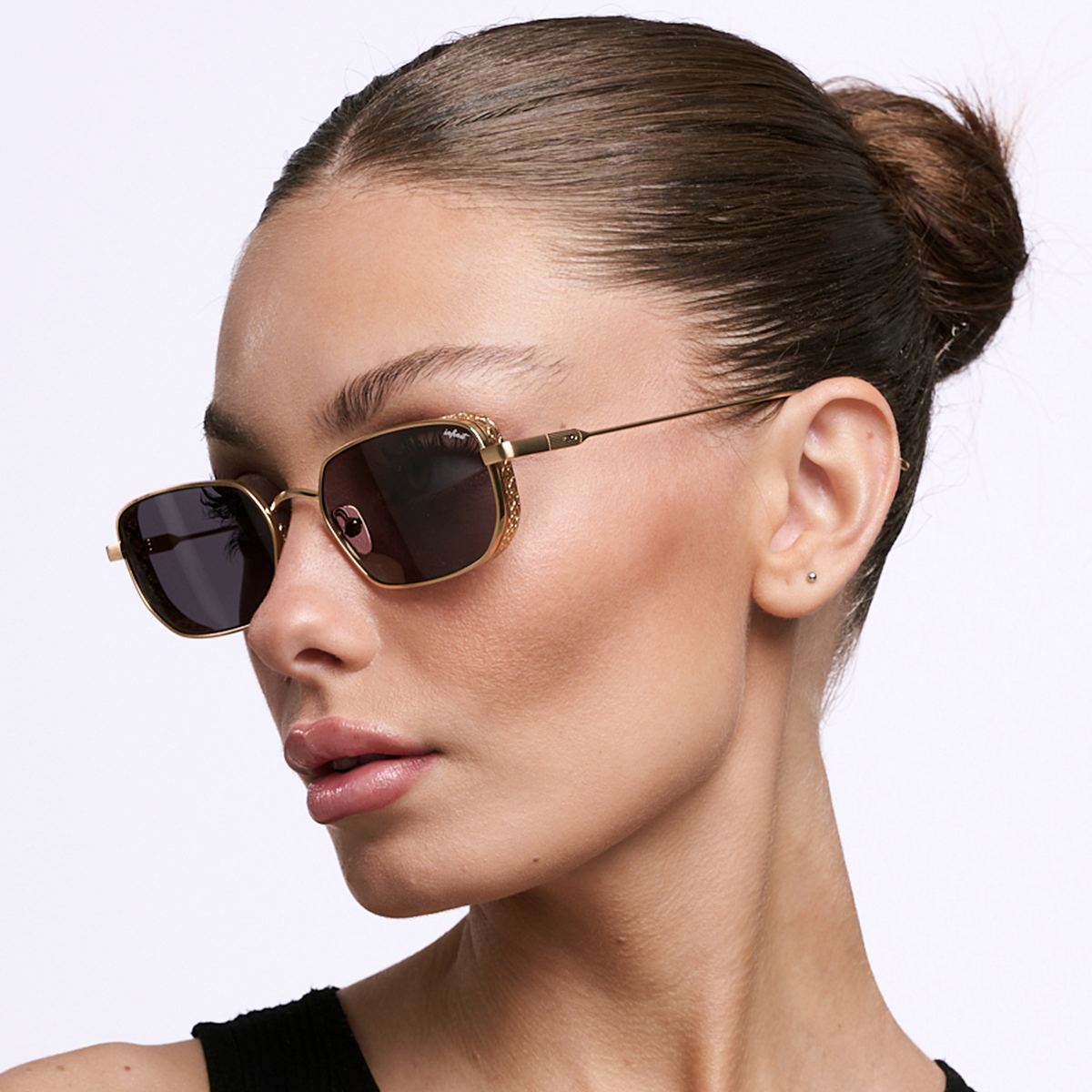 Lentes de sol - Palmyra - Dorado - Lente Gris