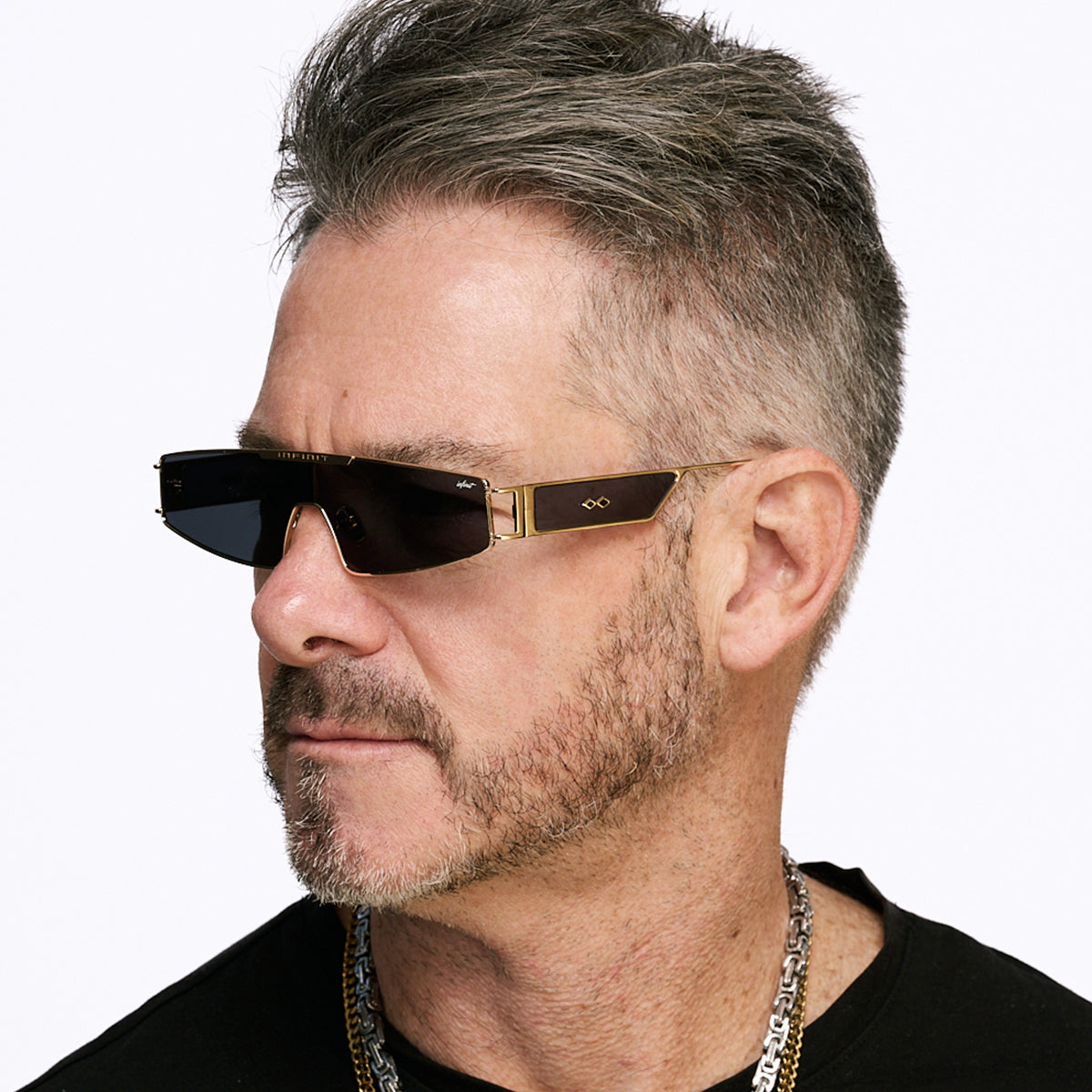 Lentes de Sol - Panoramic Dorado Lente Gris