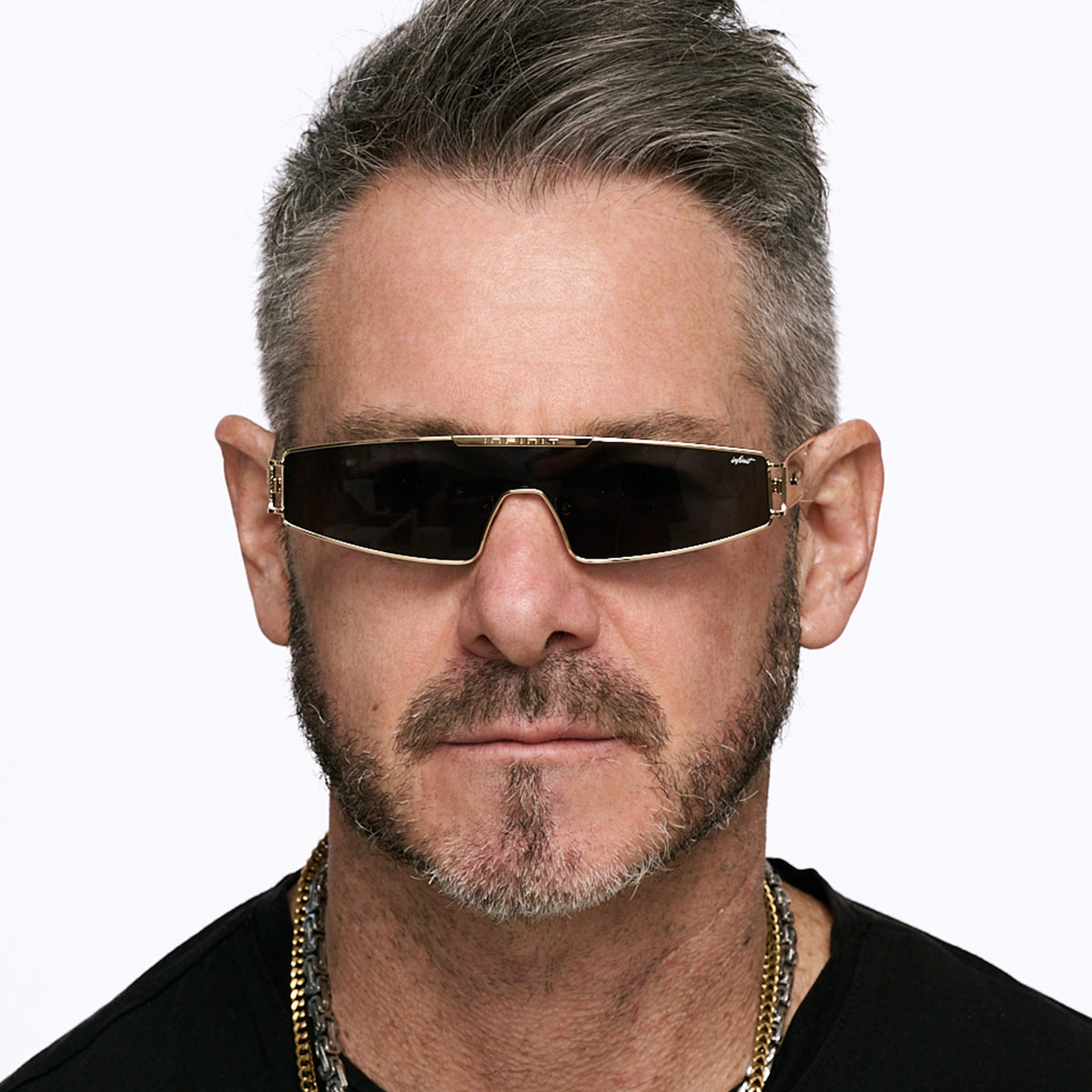 Lentes de Sol - Panoramic Dorado Lente Gris