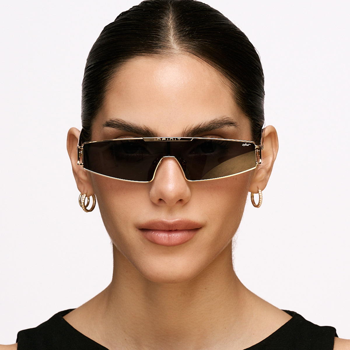 Lentes de Sol - Panoramic Dorado Lente Gris