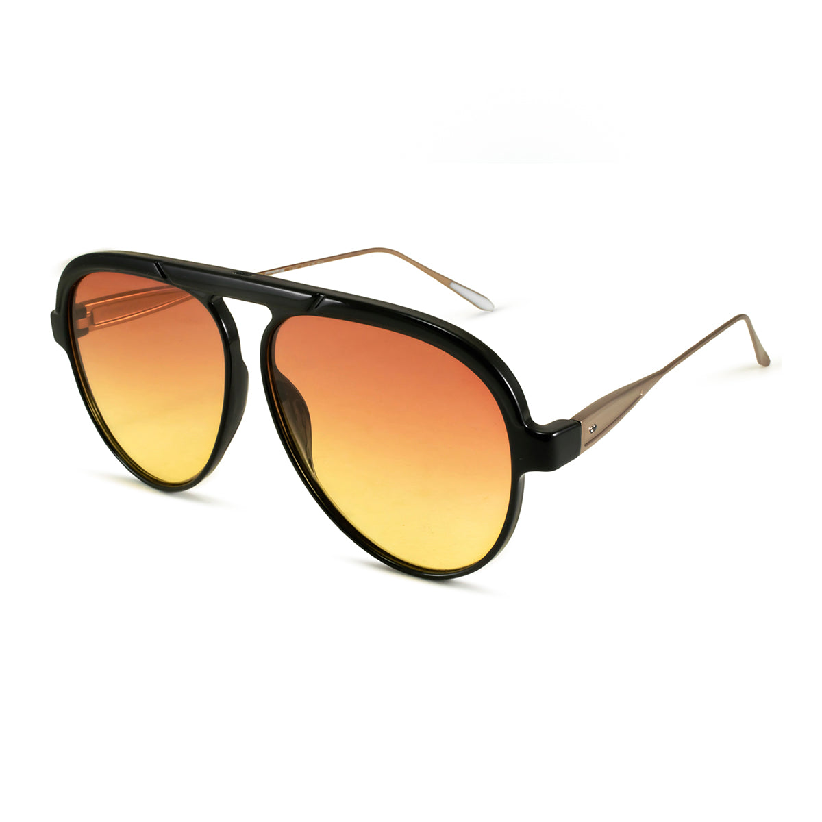 Lentes de Sol - Paris Special Metal Edition - Black Glossy Sunset - Lente degradado