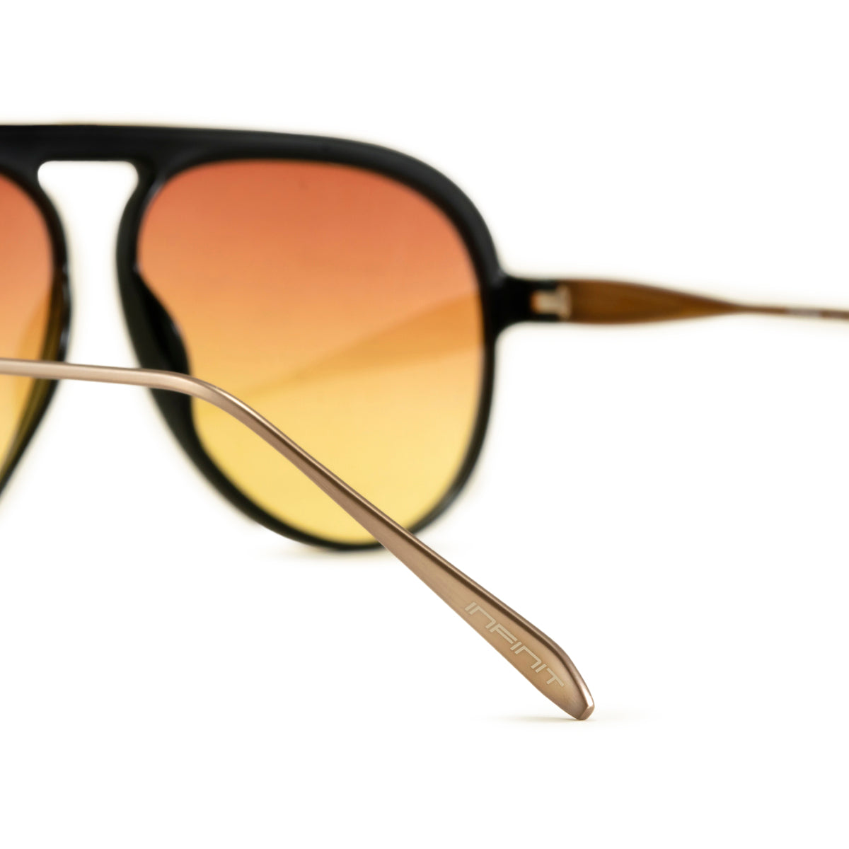 Lentes de Sol - Paris Special Metal Edition - Black Glossy Sunset - Lente degradado