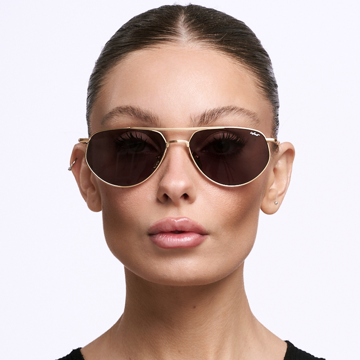 Lentes de sol - Petra - Dorado - Lente Gris