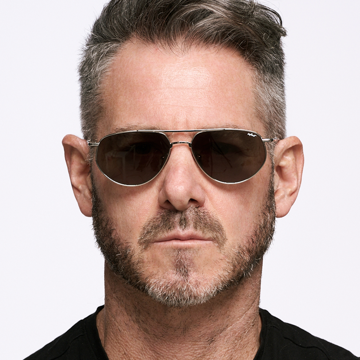 Lentes de sol - Petra - Plateado - Lente Verde