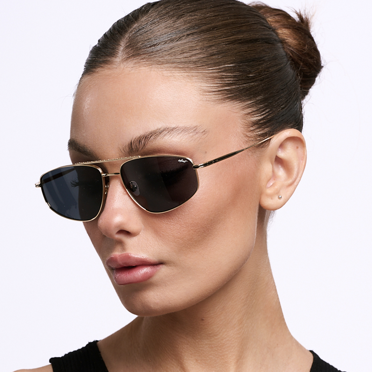 Lentes de Sol - Pierre Dorado Lente Gris