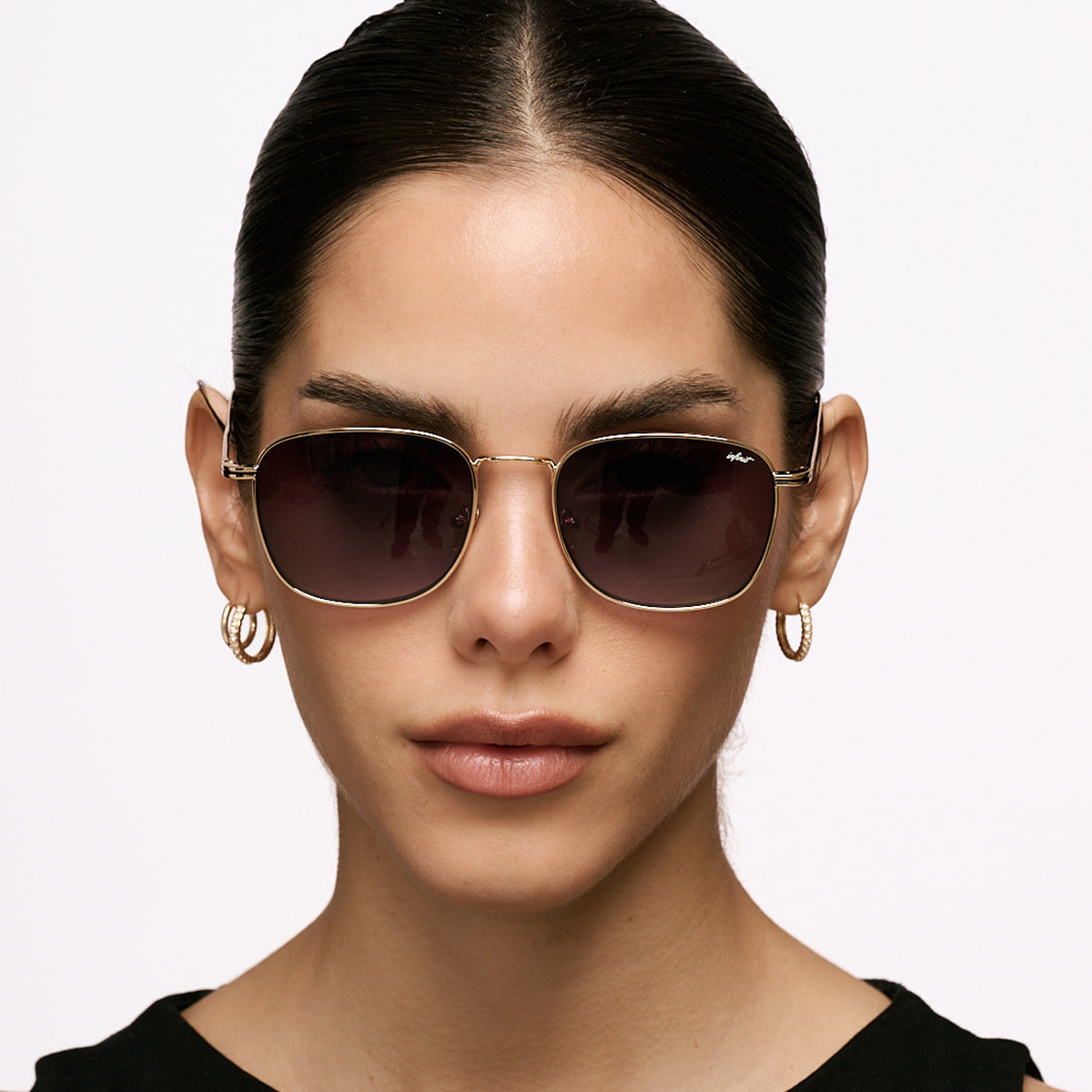 Lentes de Sol - Secchia Dorado Lente Gris Degrade