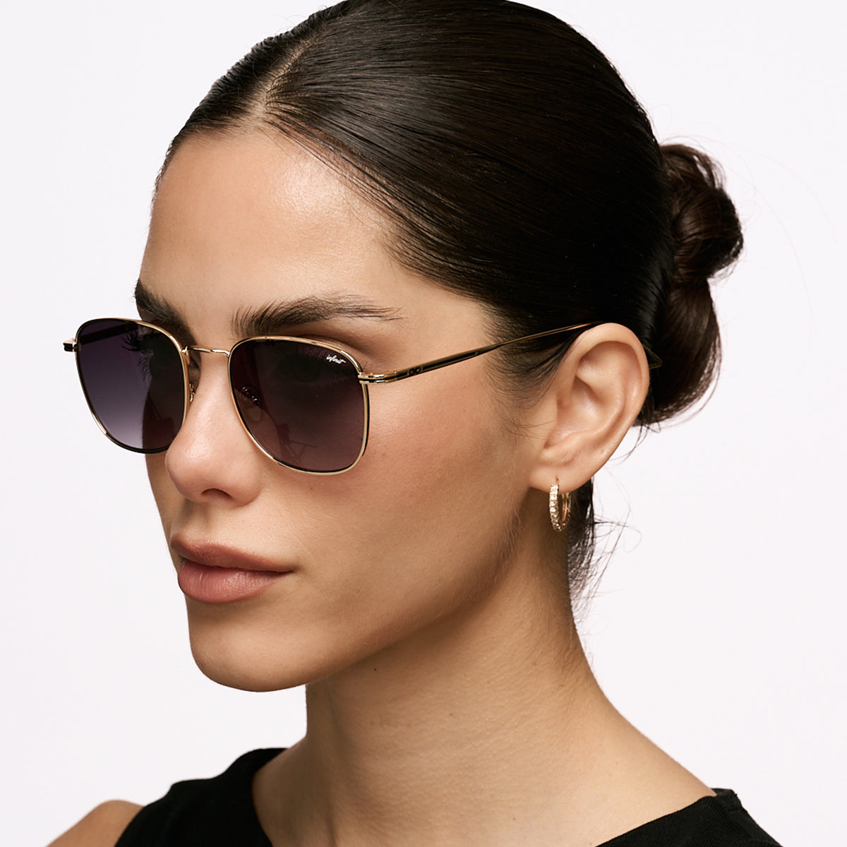 Lentes de Sol - Secchia Dorado Lente Gris Degrade