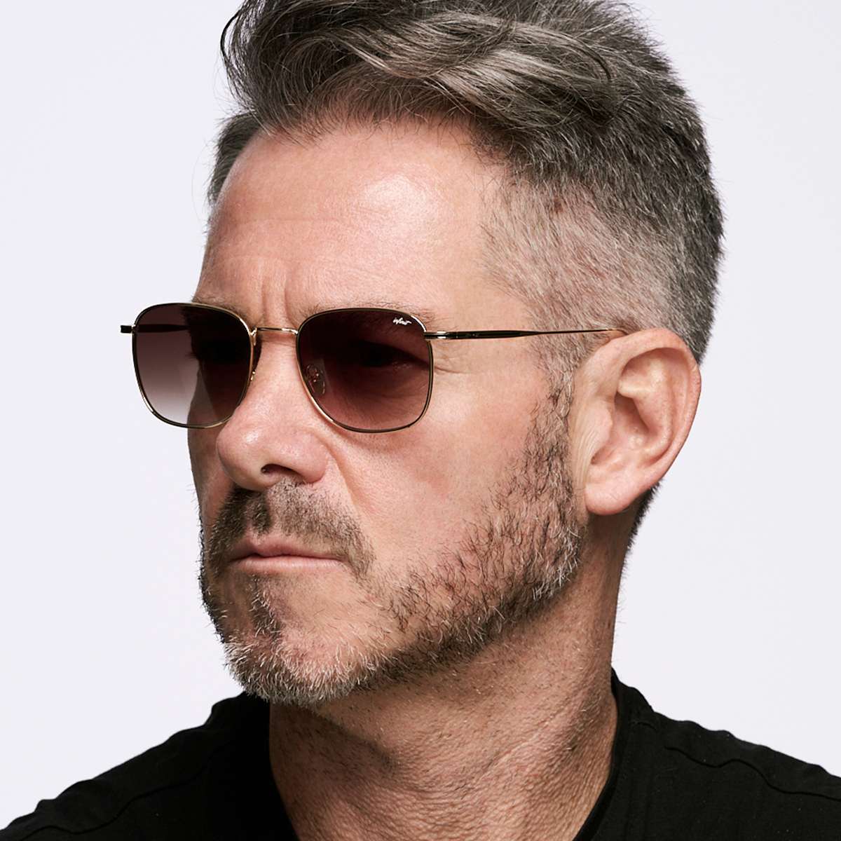 Lentes de Sol - Secchia Dorado Lente Marron Degrade