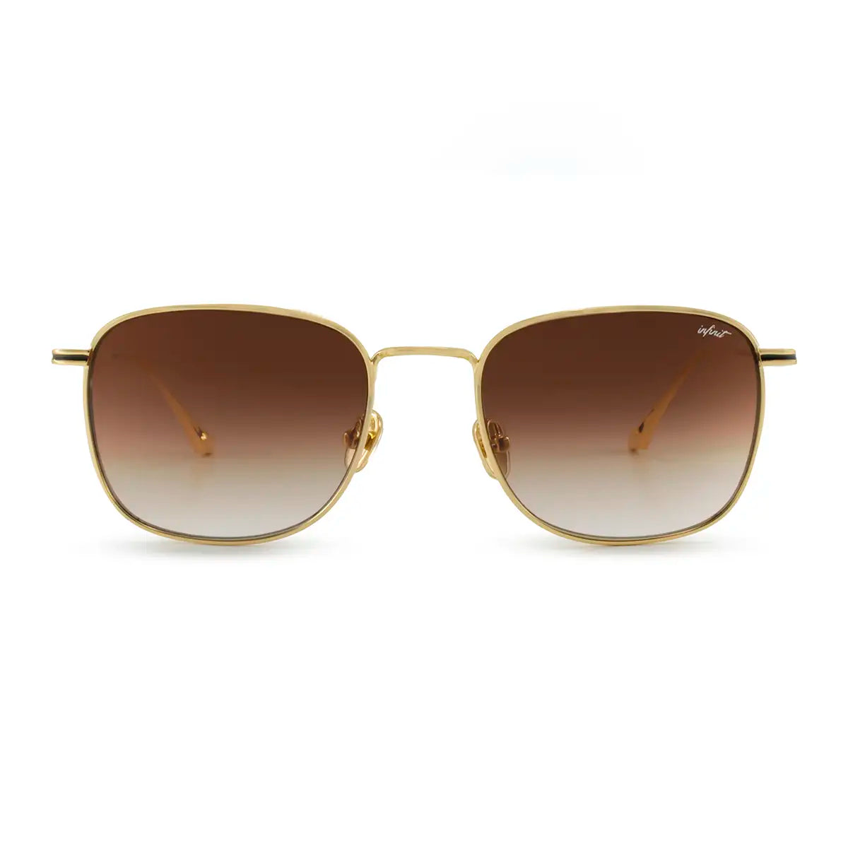 Lentes de Sol - Secchia Dorado Lente Marron Degrade