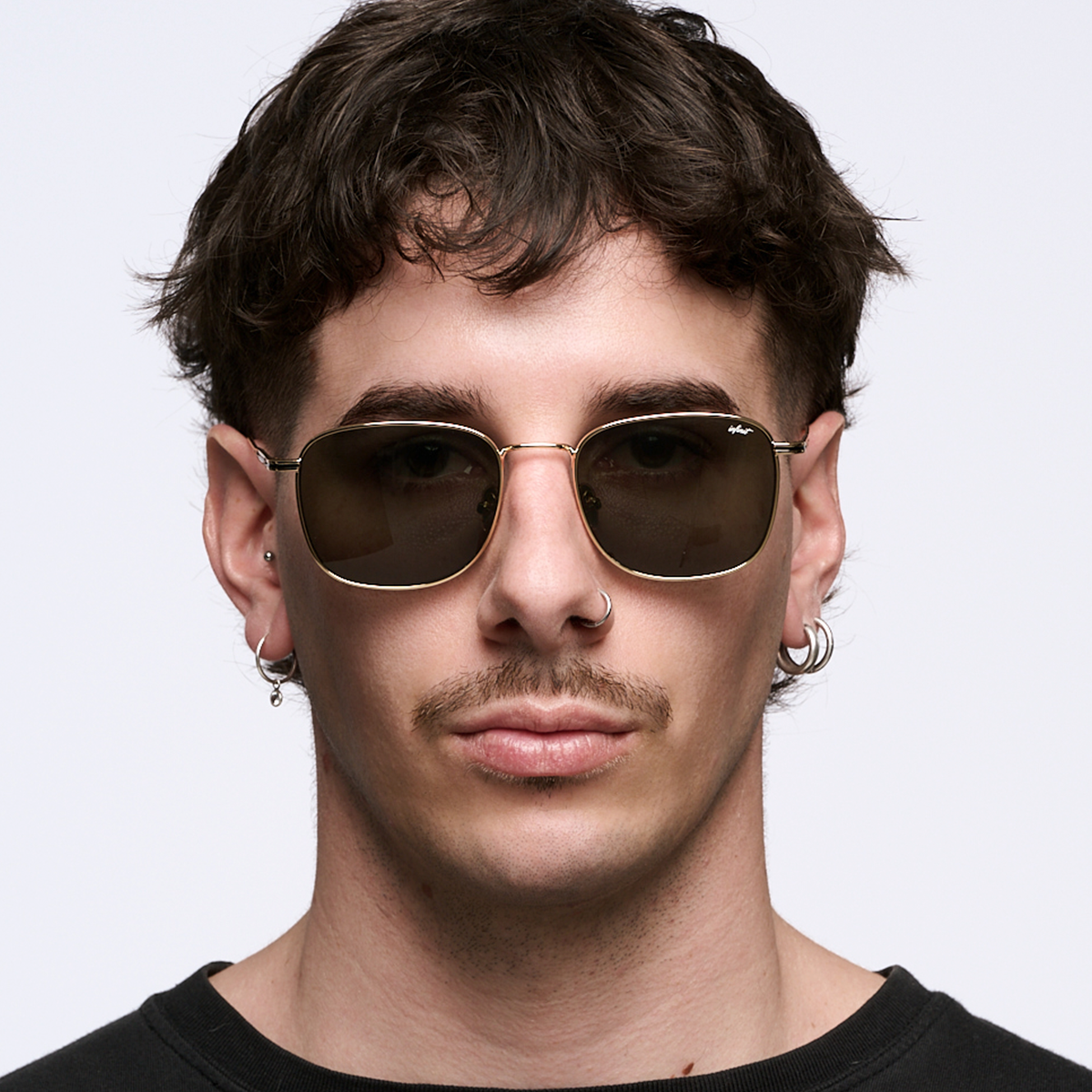 Lentes de Sol - Secchia Dorado Lente Verde