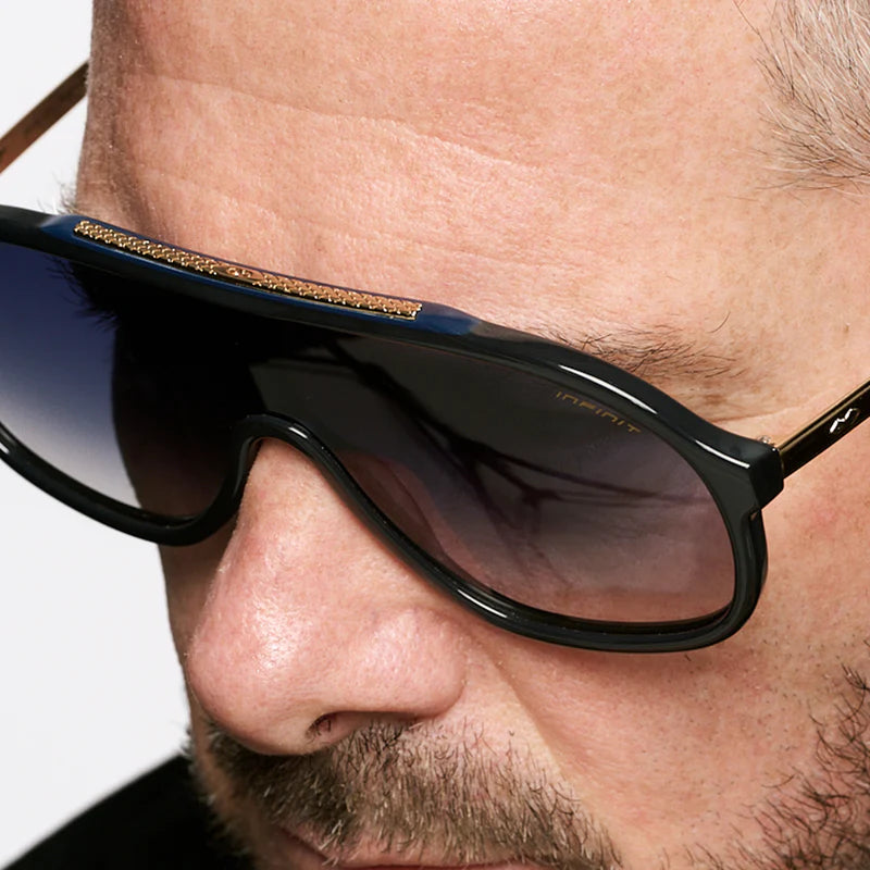 Lentes de Sol - Silverstone - Gris Perlado - Lente Azul Degrade