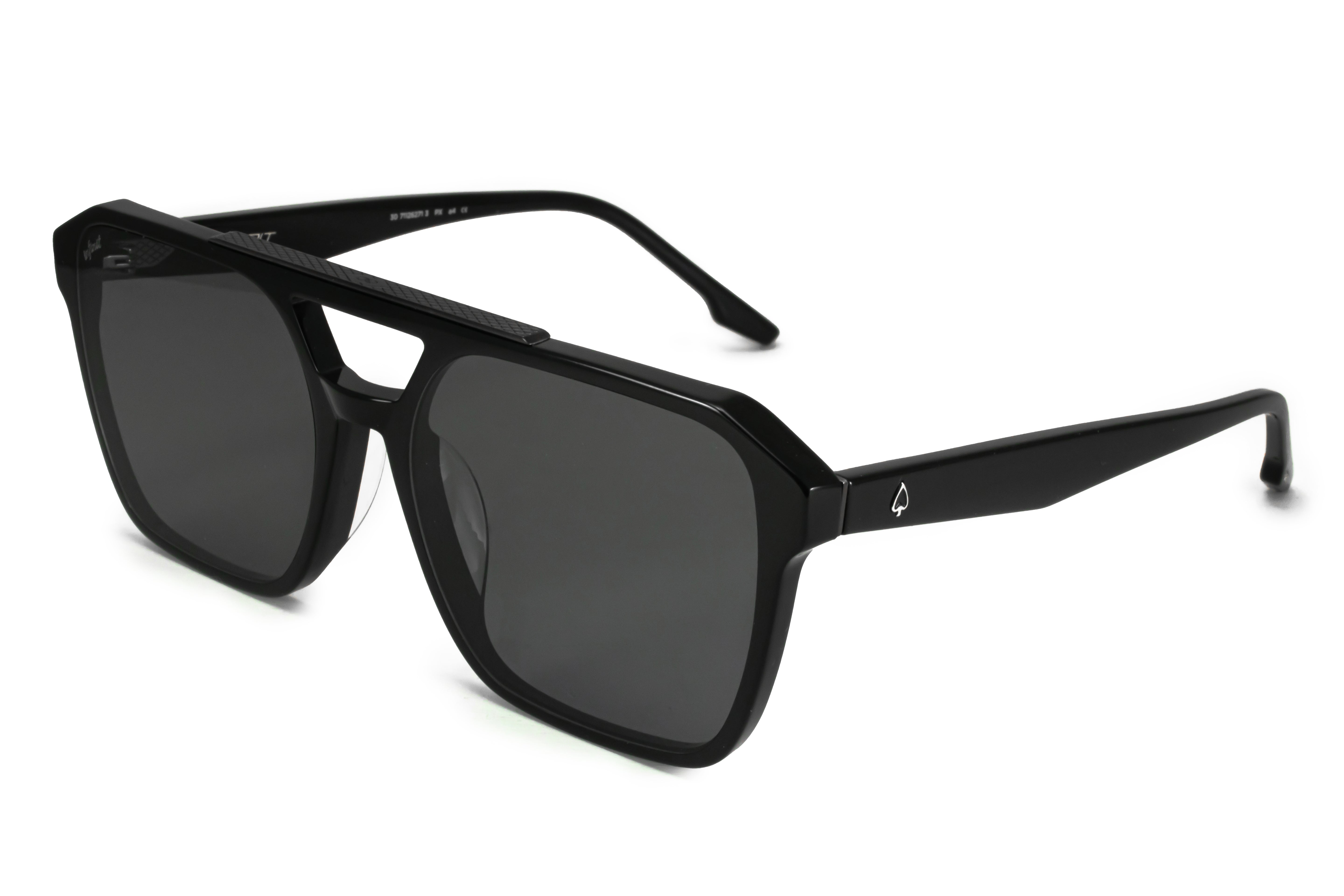 Lentes de Sol - Spades Premium LĂșdica Series - Black Shiny - Lente gris