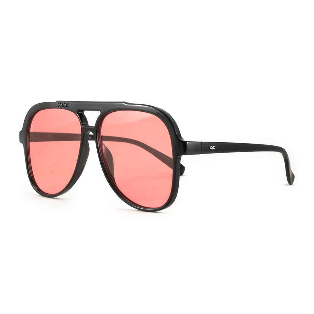 Lentes de Sol - Triple XXX - Black Shiny - Lente rosa