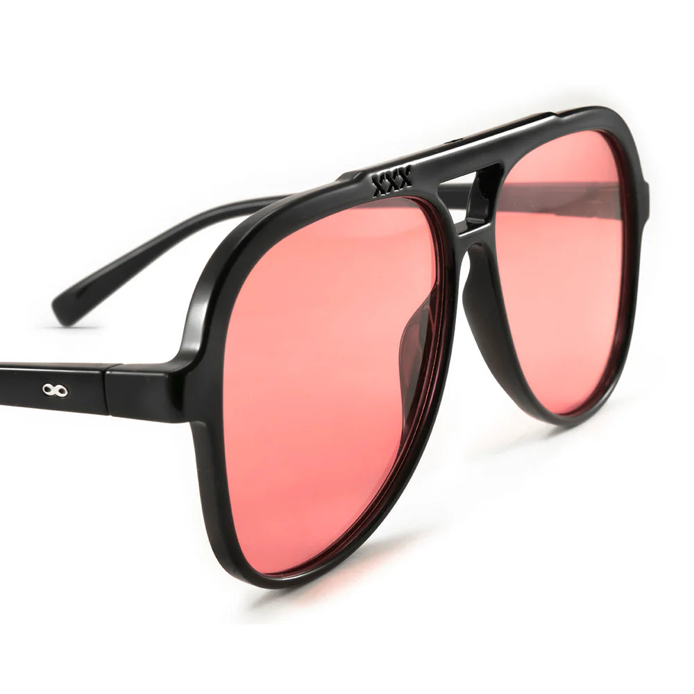 Lentes de Sol - Triple XXX - Black Shiny - Lente rosa
