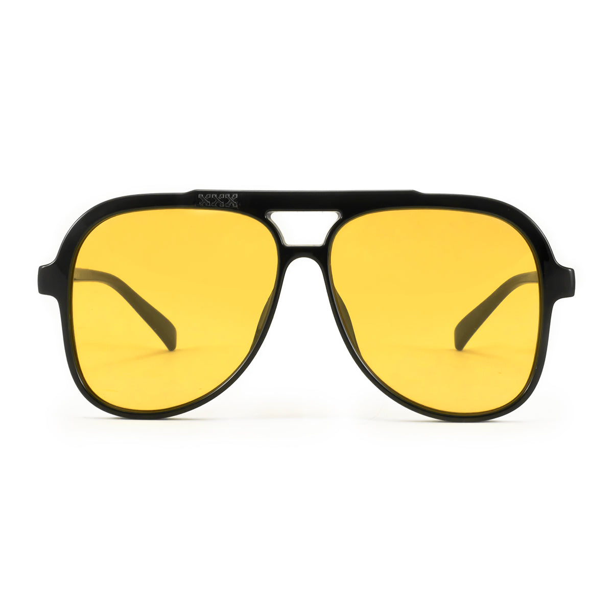 Lentes de Sol - Triple XXX - Black Shiny - Lente amarilla