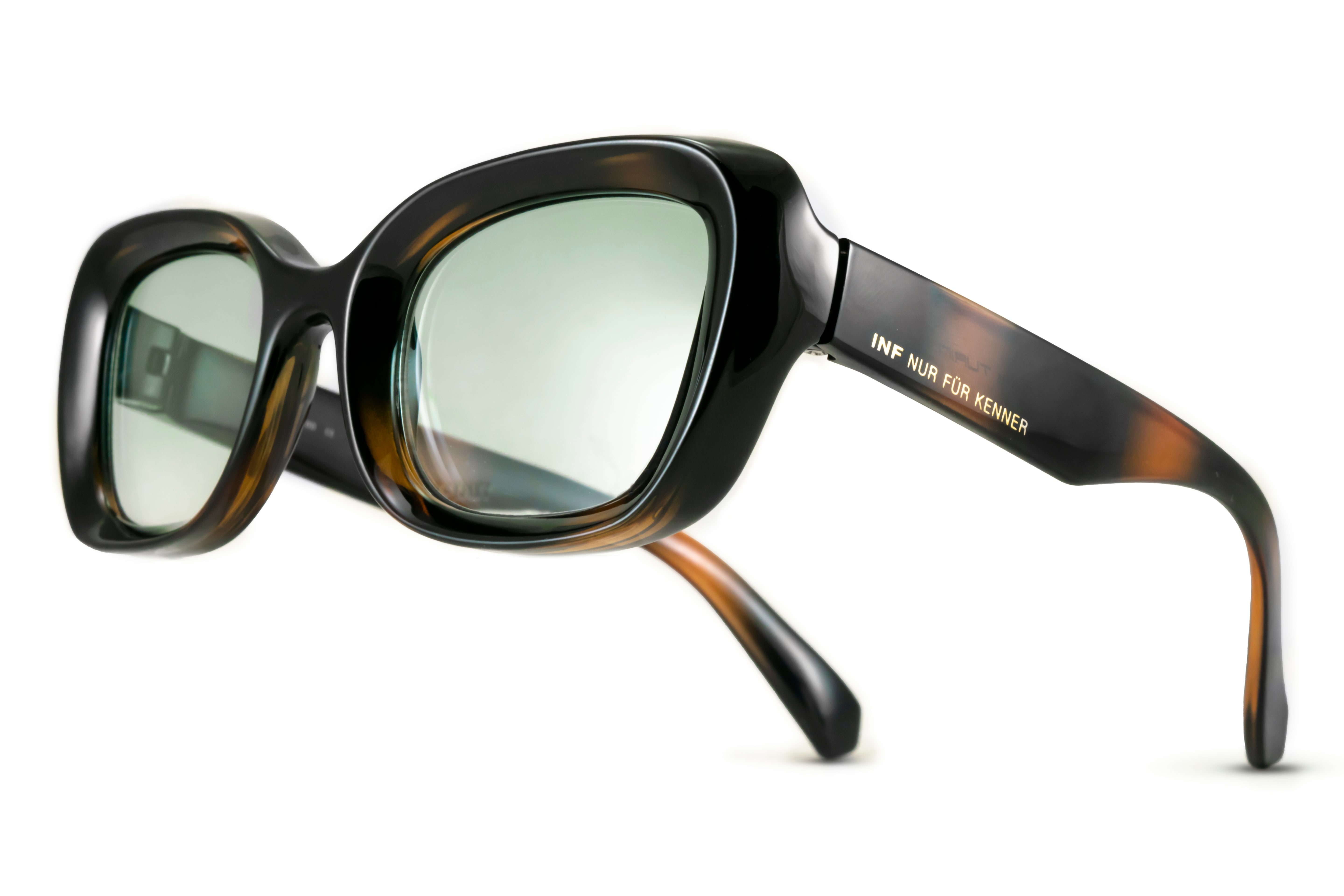 Lentes de Sol - Turin - Tortoise - Lente verde degradado