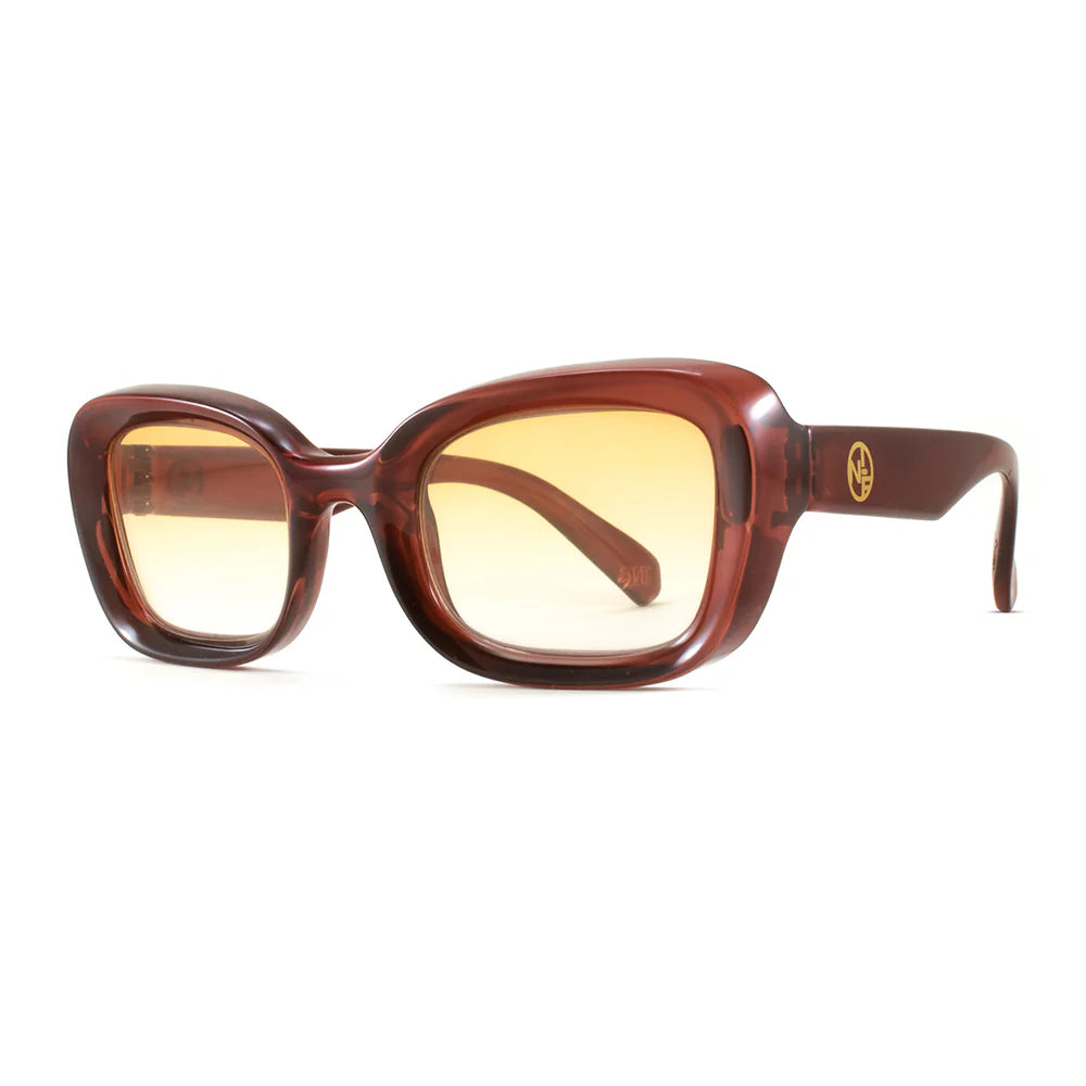 Lentes de Sol - Turin - Chocolate - Lente Degradada Naranja