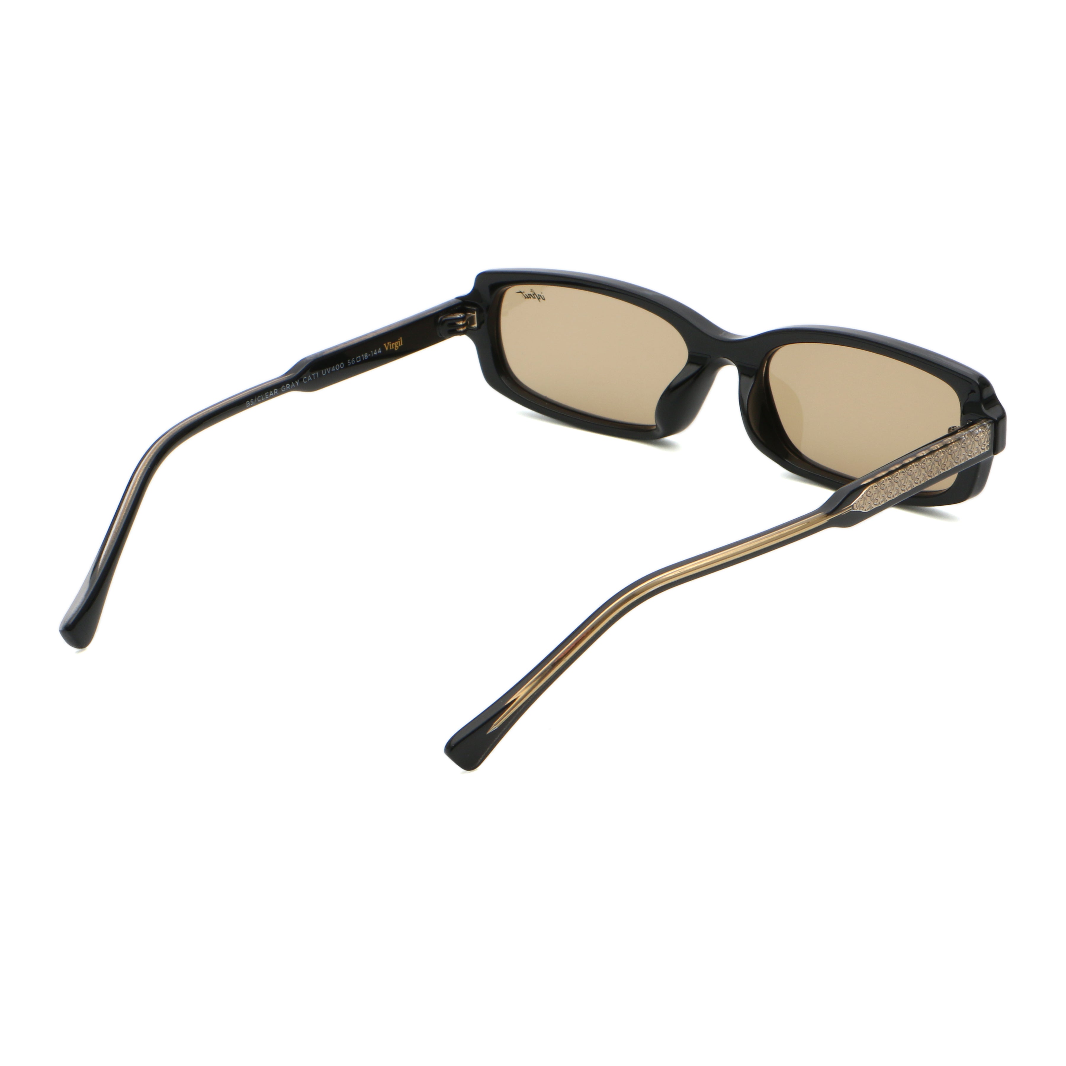 Virgil Negro Brillo Lente Tostado