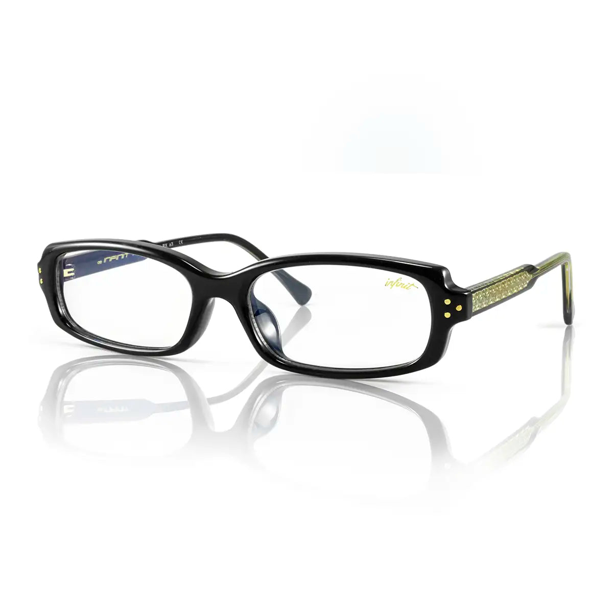 Anteojos Filtro Luz Azul Virgil Negro Brillo con Antireflejo | Vista 3 | Infinit Eyewear
