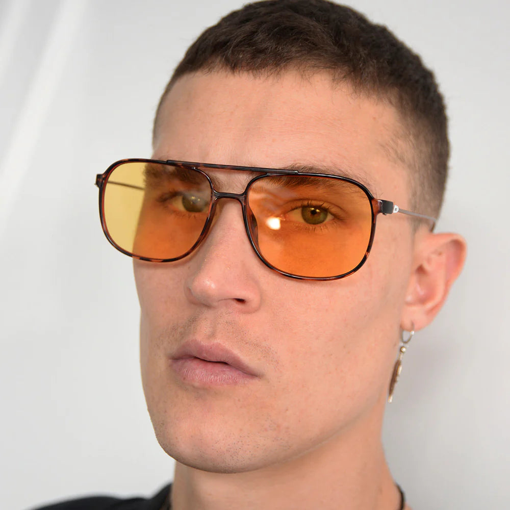 Lentes de Sol - Caravan - Metal Tortoise - Lente Amarillo