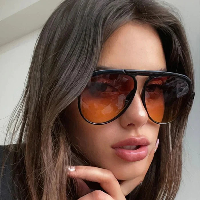 Lentes de Sol - Paris Special Metal Edition - Black Glossy Sunset - Lente degradado